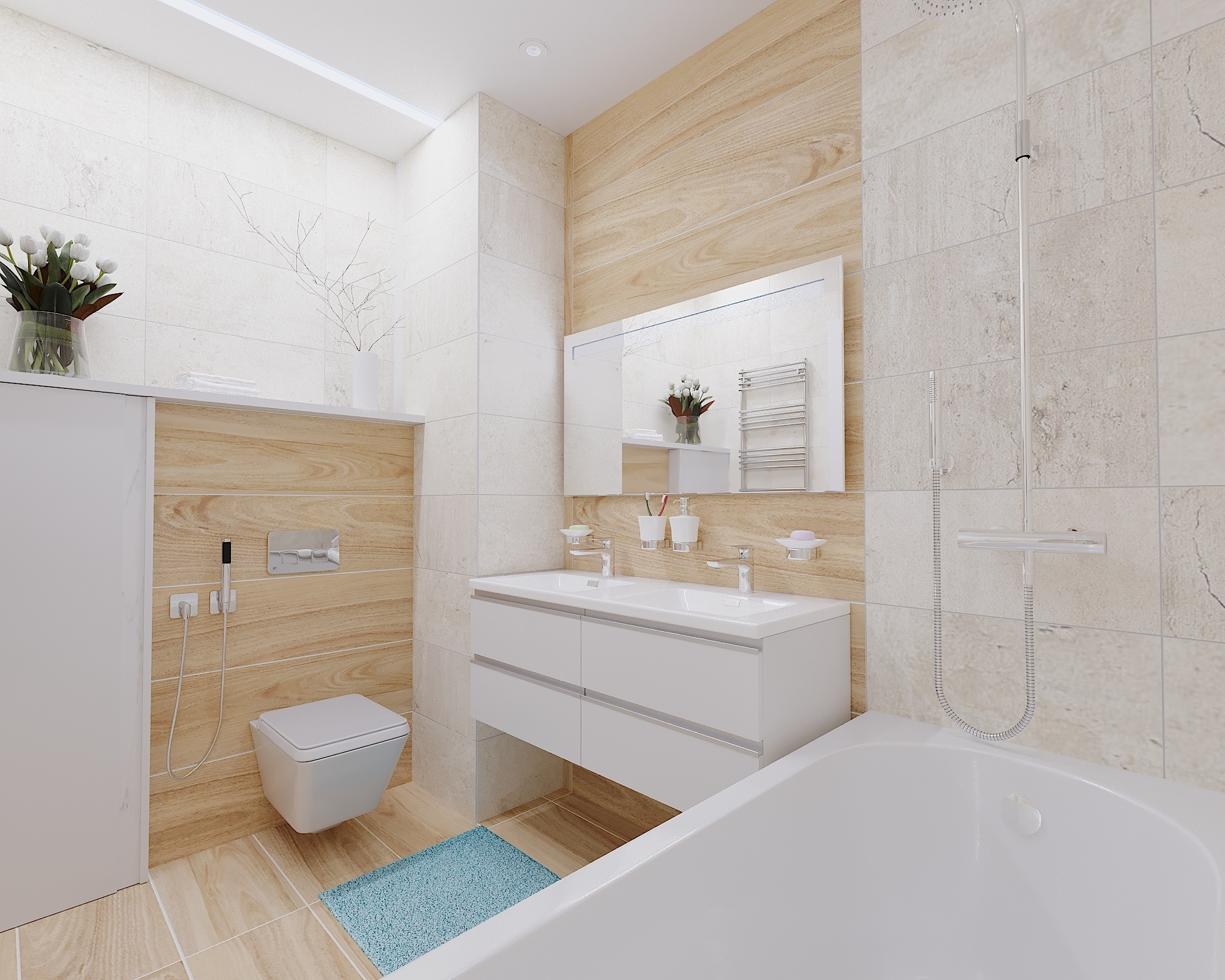 ЖК Арт. 3-к квартира. 81 м². Авторский дизайн интерьера