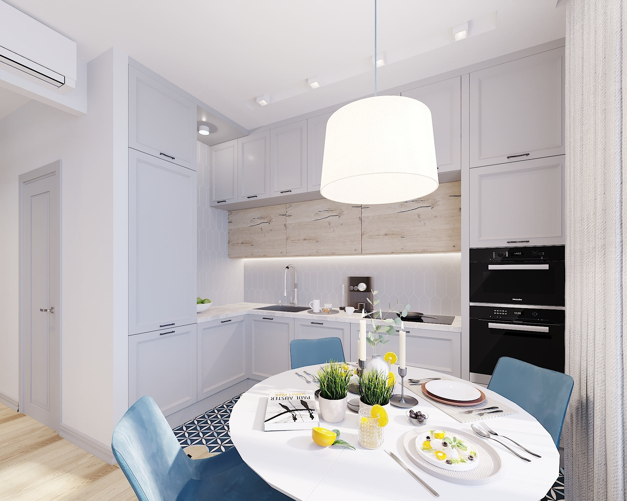 ЖК Рассказово. 2-к квартира. 70 м². Авторский дизайн интерьера