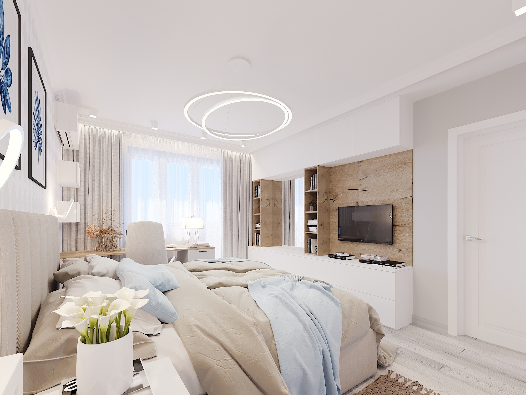 ЖК Севастопольский. 2-к квартира. 55 м². Авторский дизайн интерьера