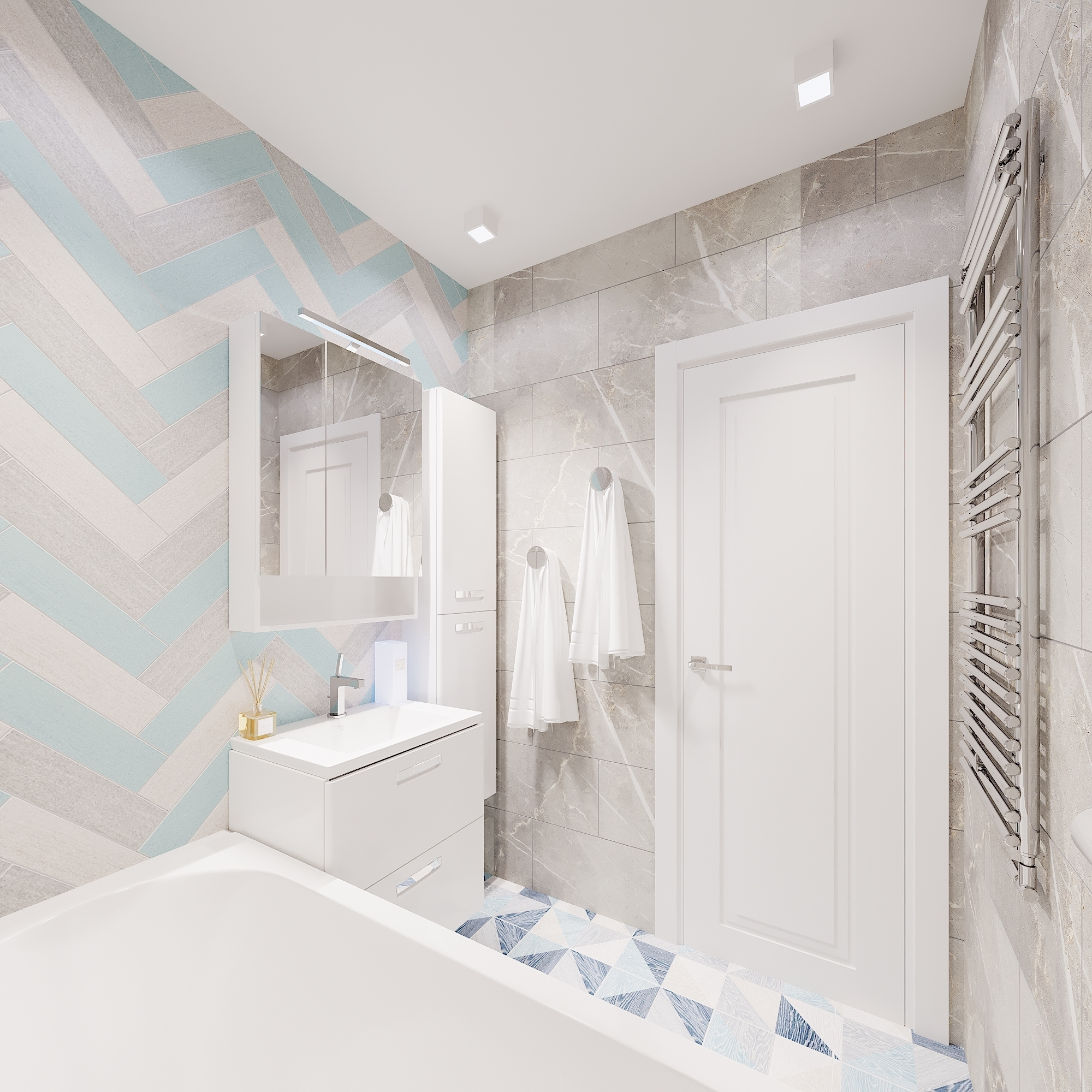 ЖК Севастопольский. 2-к квартира. 55 м². Авторский дизайн интерьера