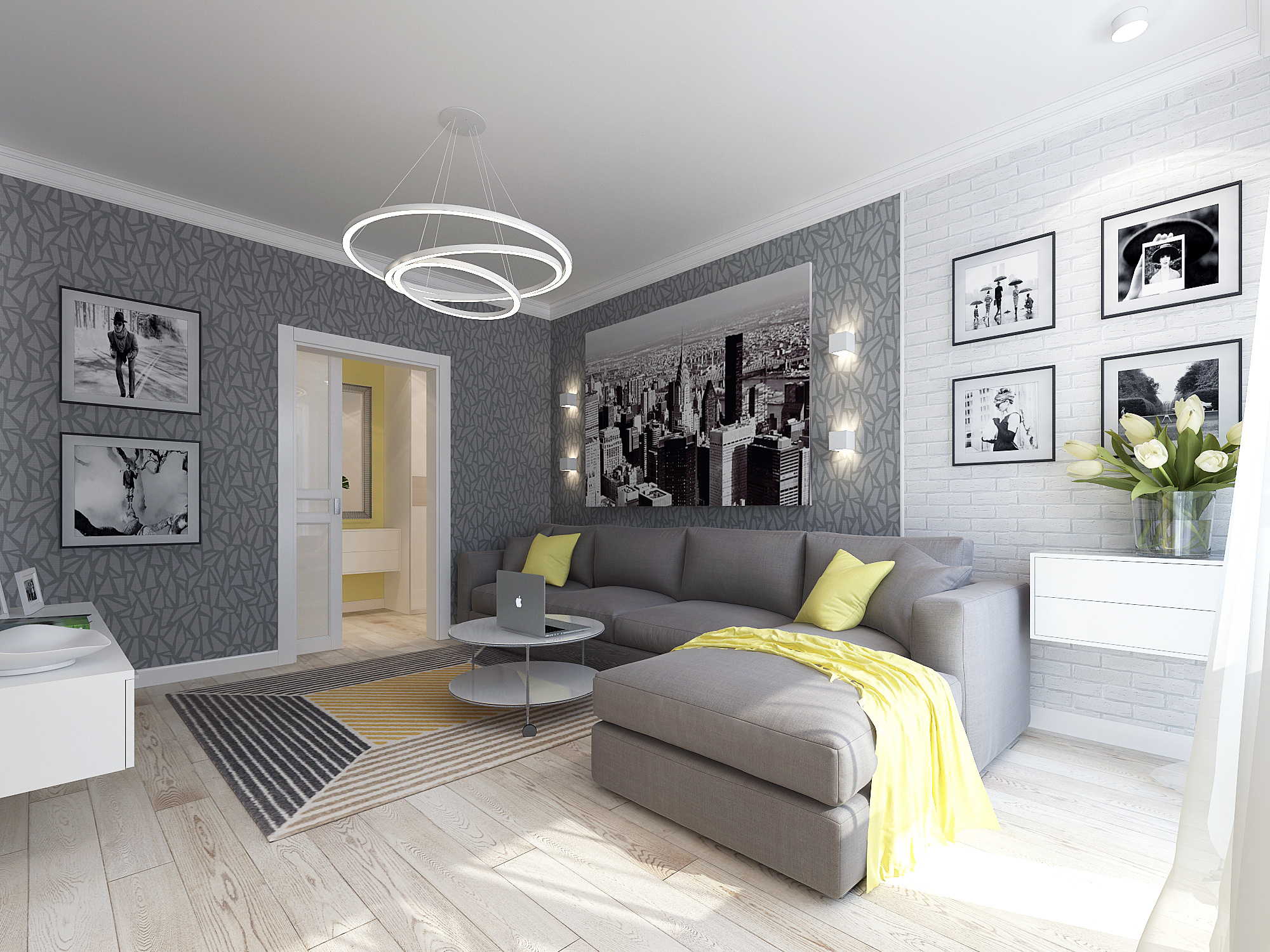 ЖК Новое Домодедово. 3-к квартира. 75 м². Авторский дизайн интерьера