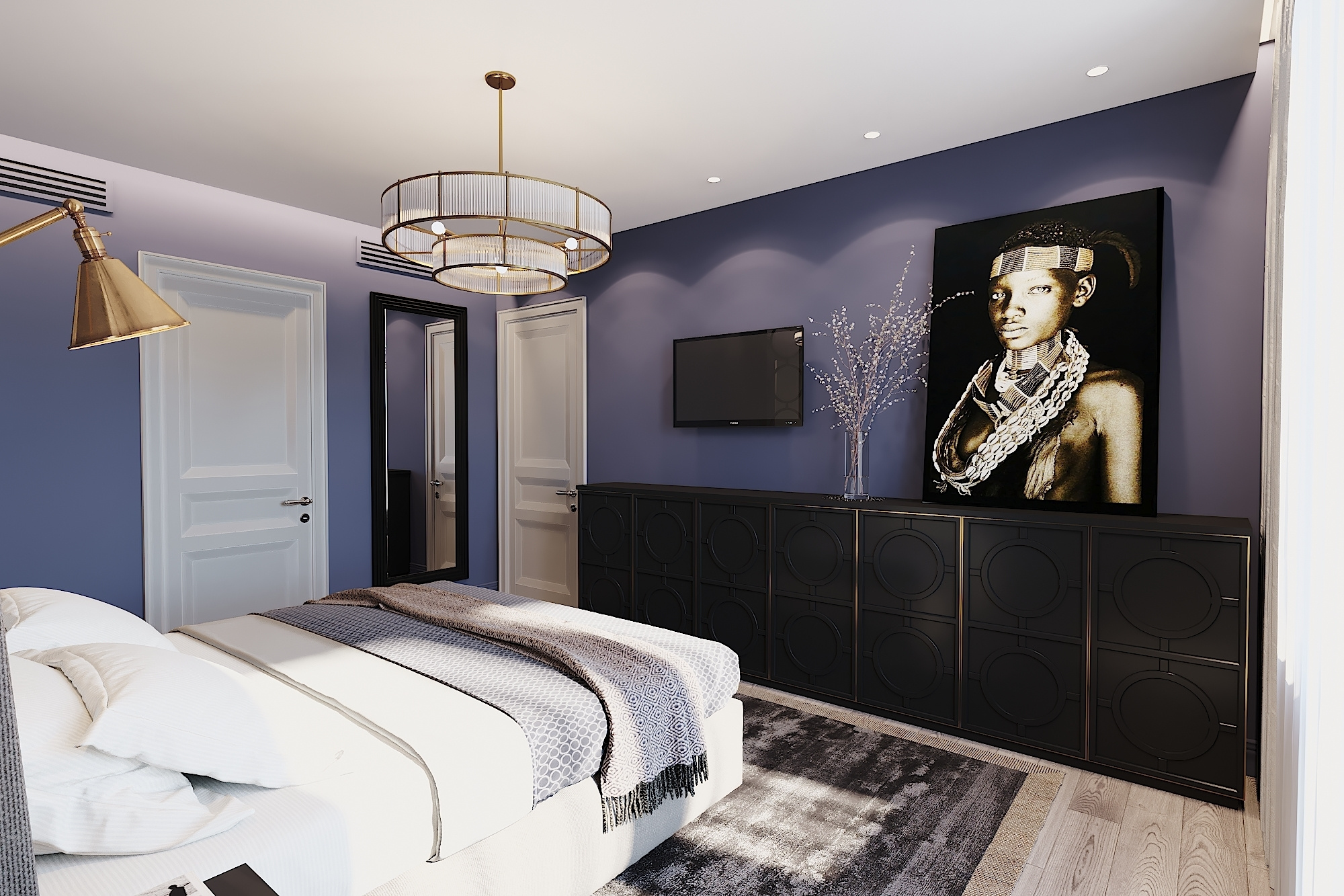 ЖК Воробьев дом. 3-к квартира. 129 м². Авторский дизайн интерьера