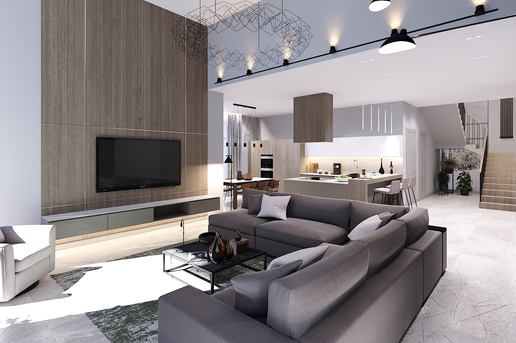 КП Руза Фэмили Парк. Загородный дом. 204 м². Авторский дизайн интерьера