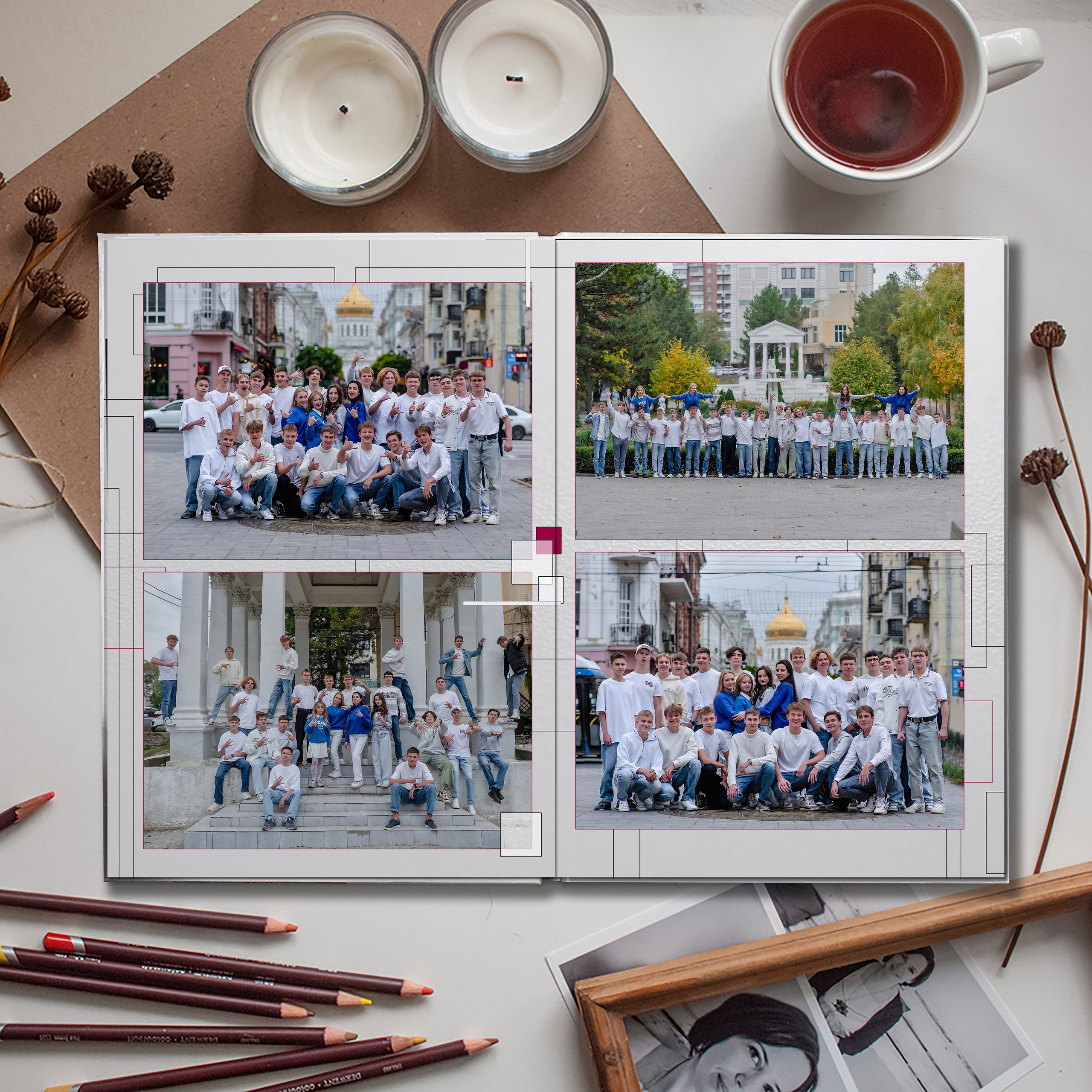 Выпускной альбом для выпускников школы (Дизайн № 201). Современные Выпускные Альбомы в Ростове-на-Дону