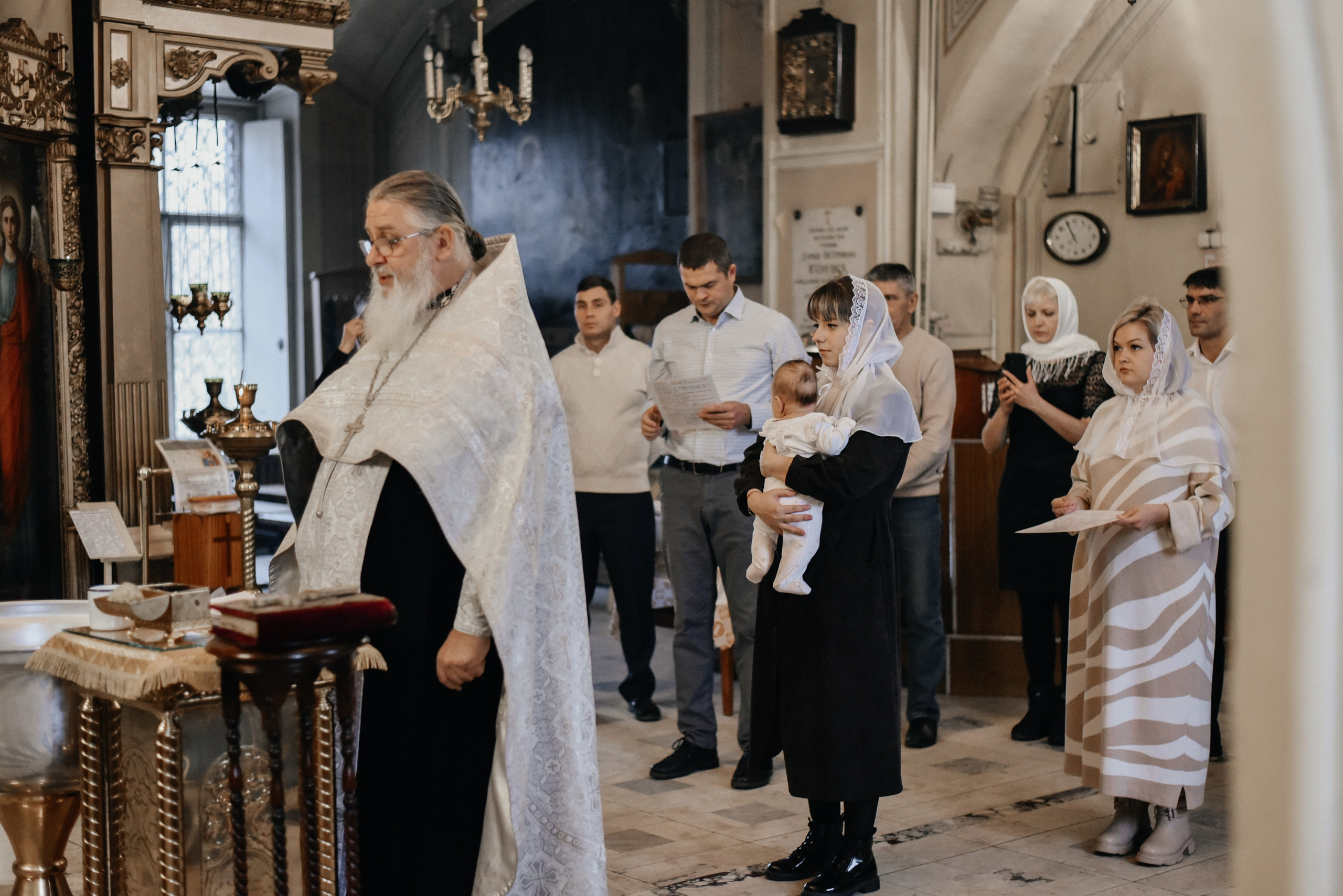 Съёмка таинства Крещения. Фотограф в Москве и Королёве Сутягина Мария