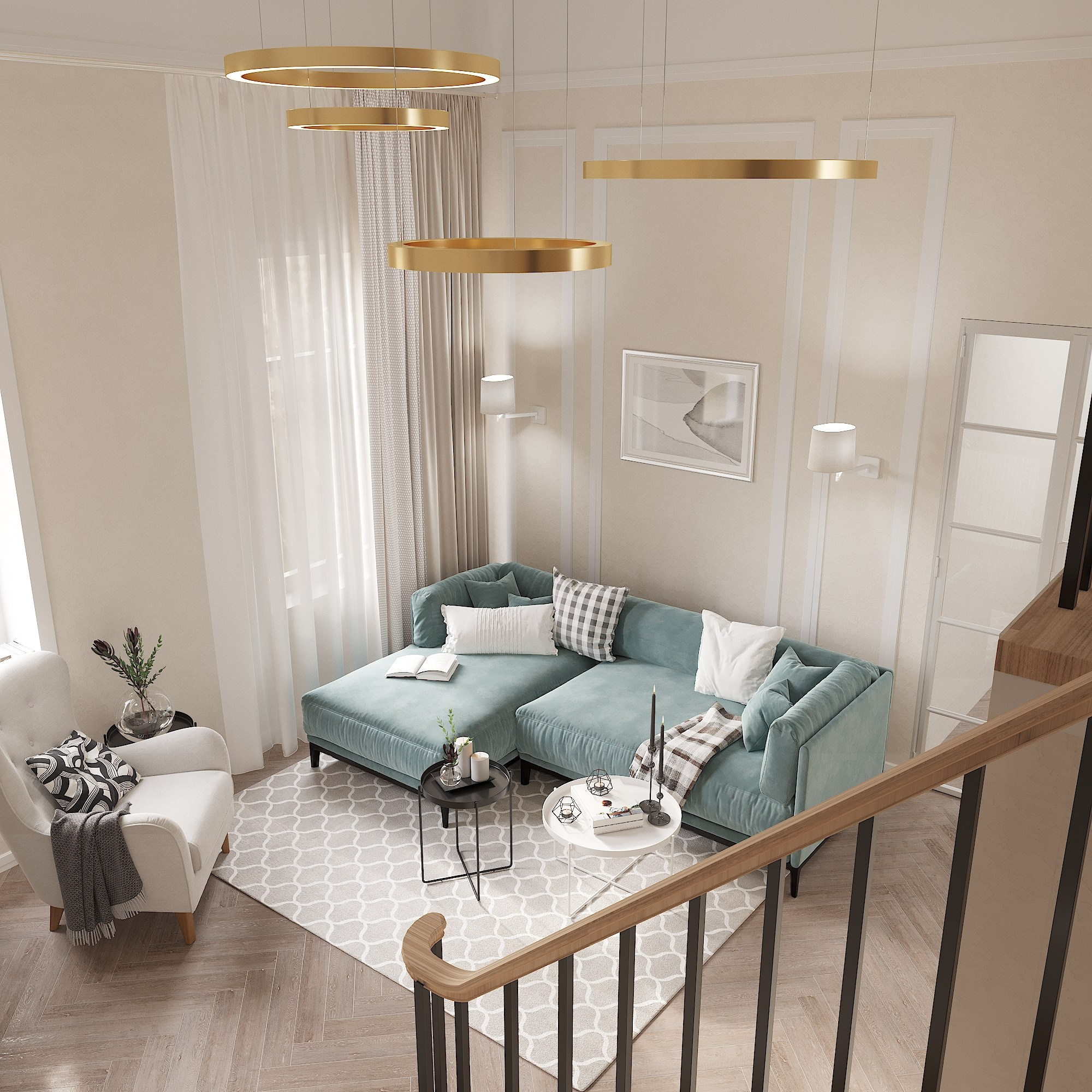 Пентхаус в городе Королев. Архитектура. Интерьер. Корниенко Маргарита