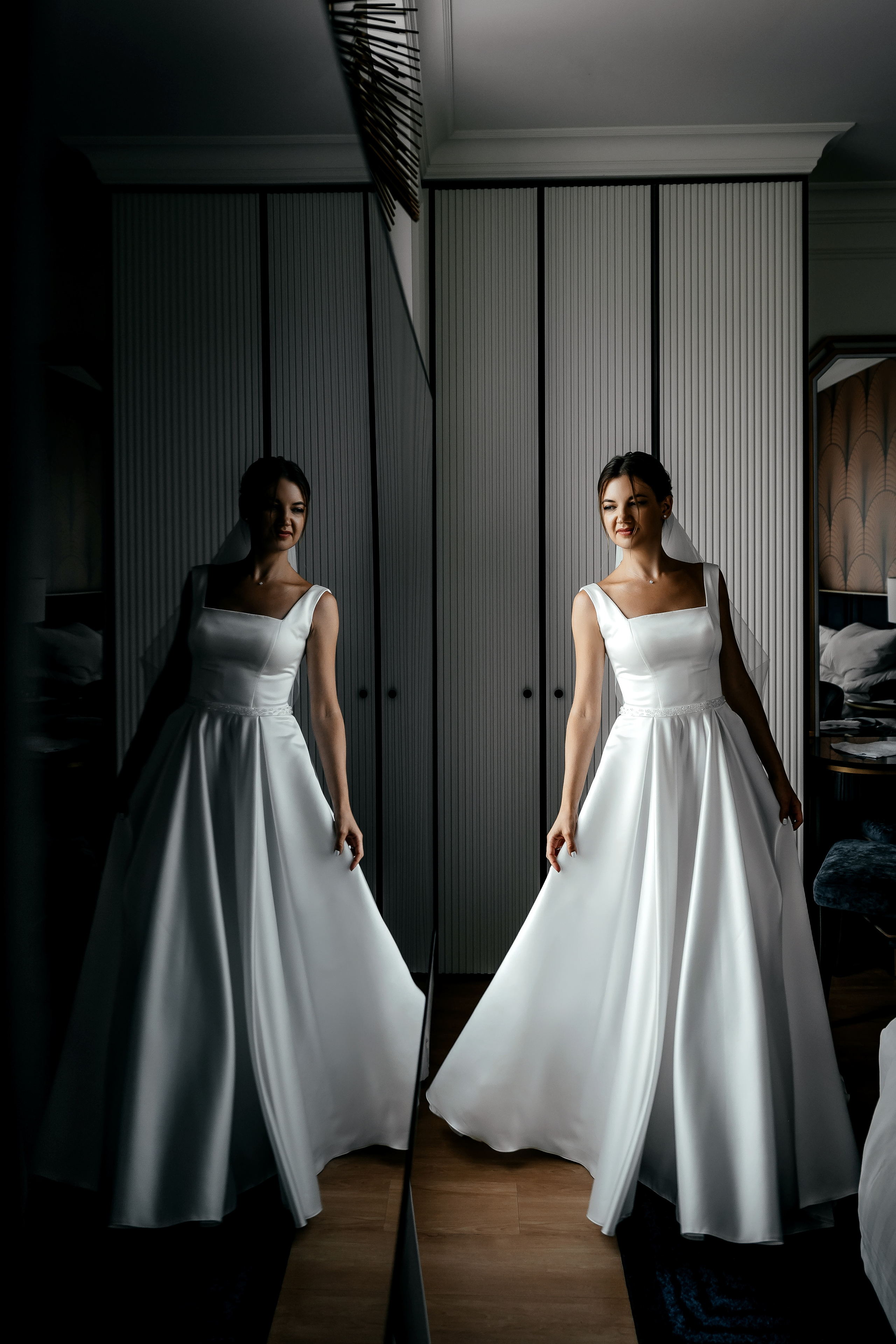 Роскошная свадьба с утром в Marriott Imperial Plaza, регистрацией в Москва-сити и завершением в Артилэнде. Свадебный и семейный фотограф Виктория Носачёва. Щелково, Москва и МО