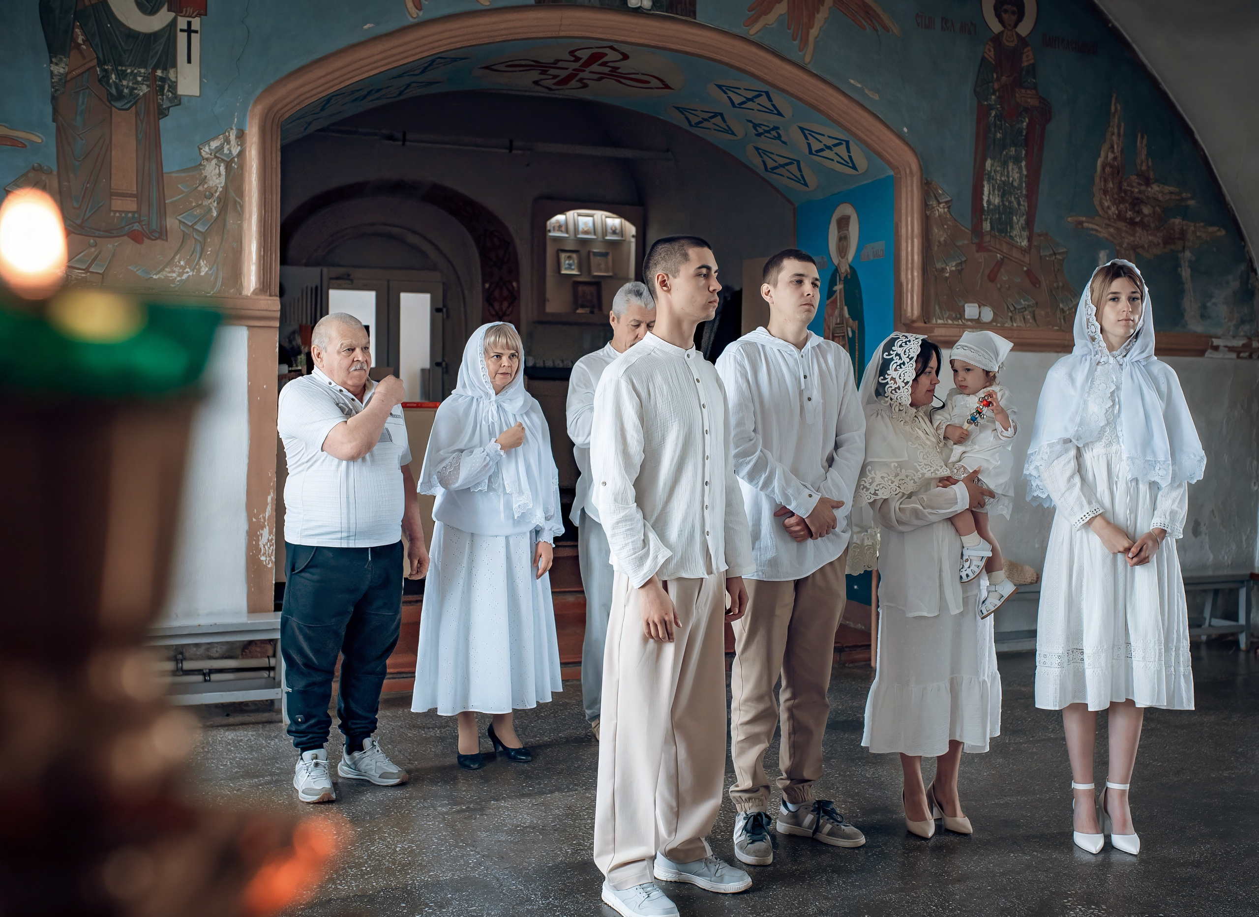 Крещение Машеньки в Свято-Троицком соборе Емельяново. Фотографы крещения/венчания  Красноярск Татьяна и Вячеслав Переваловы