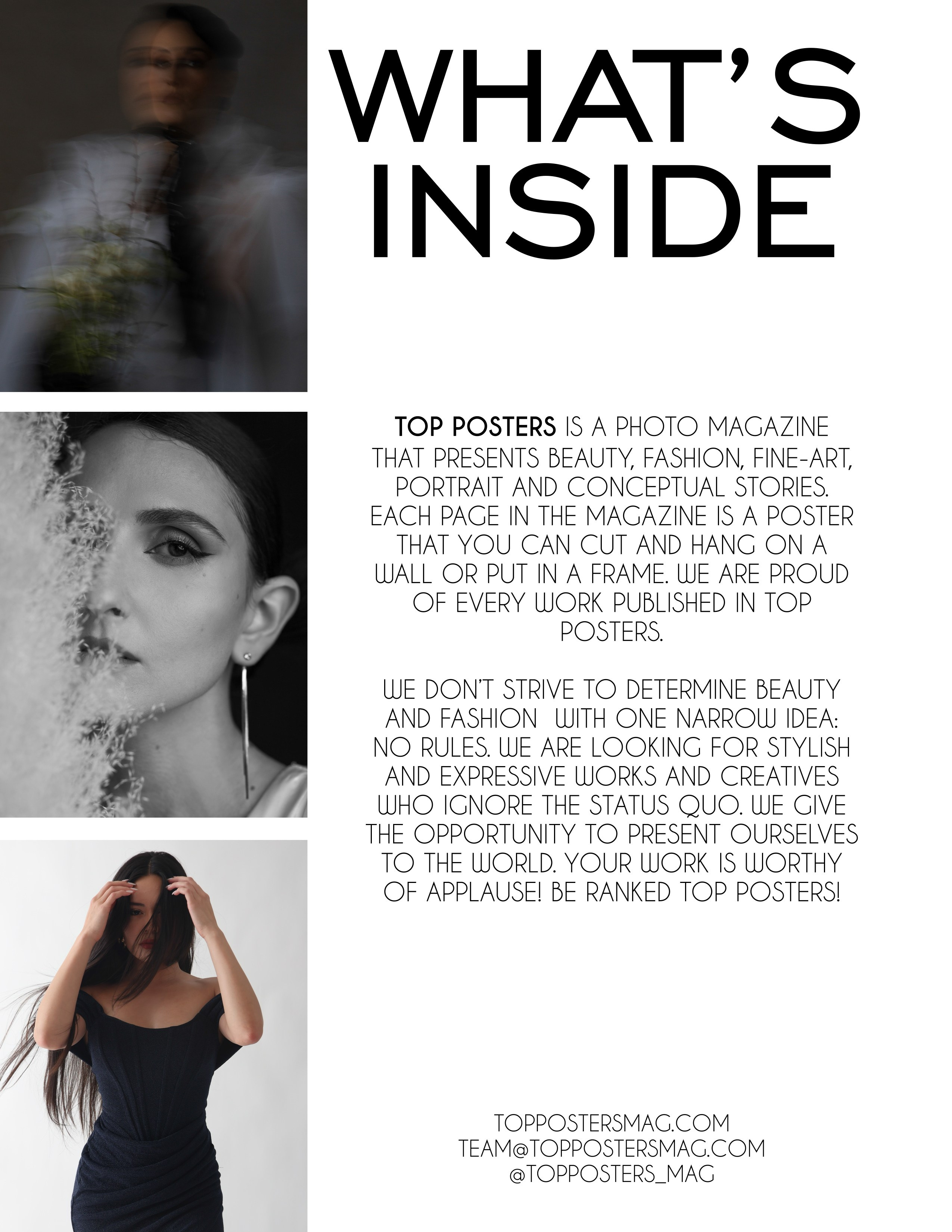 Top Posters. Фотограф СПб — Александра Венцова | портрет и контент-фото