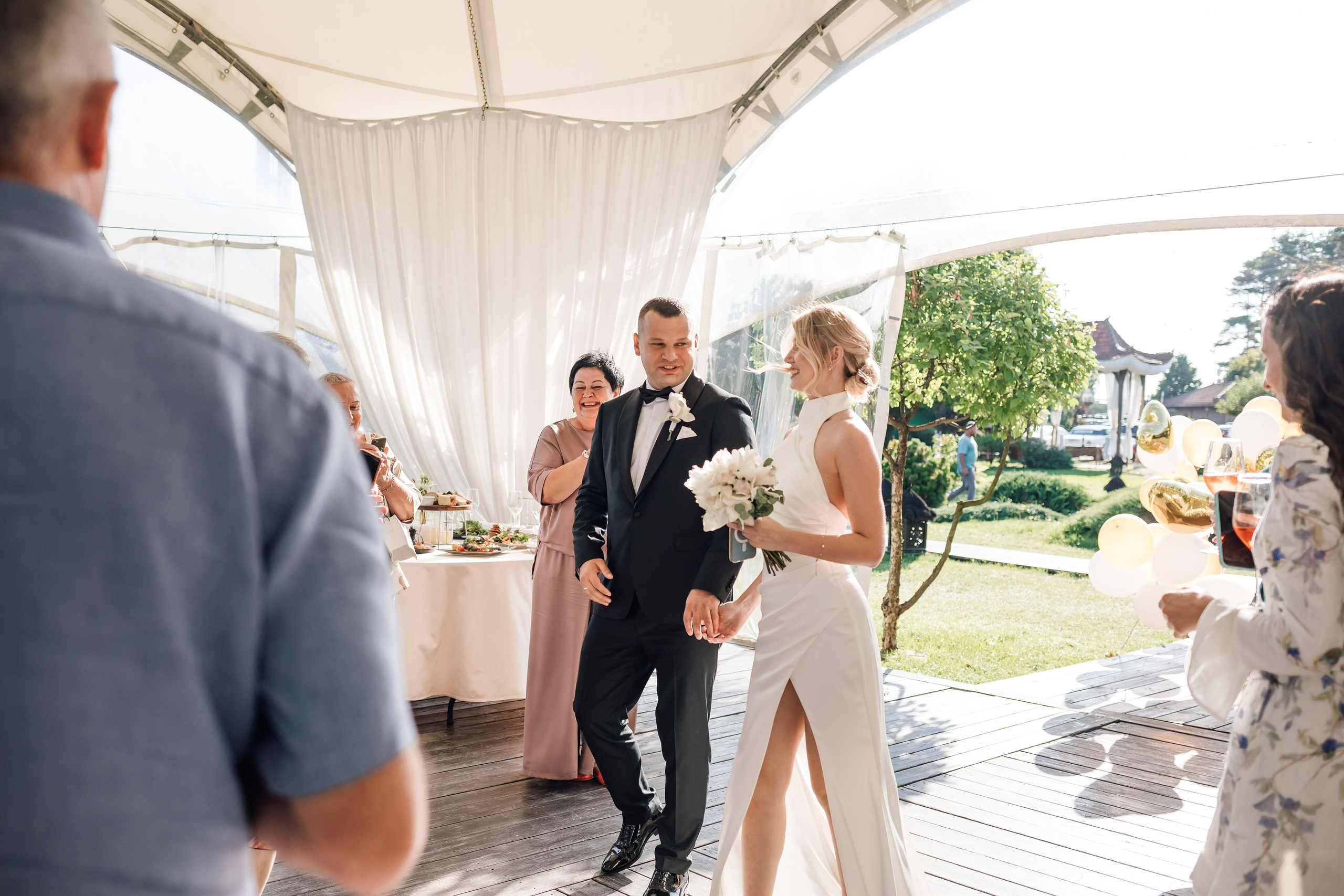 Ольга и Сергей. Свадьба в шатре. Свадебный и семейный фотограф в Москве Евгения Лисина