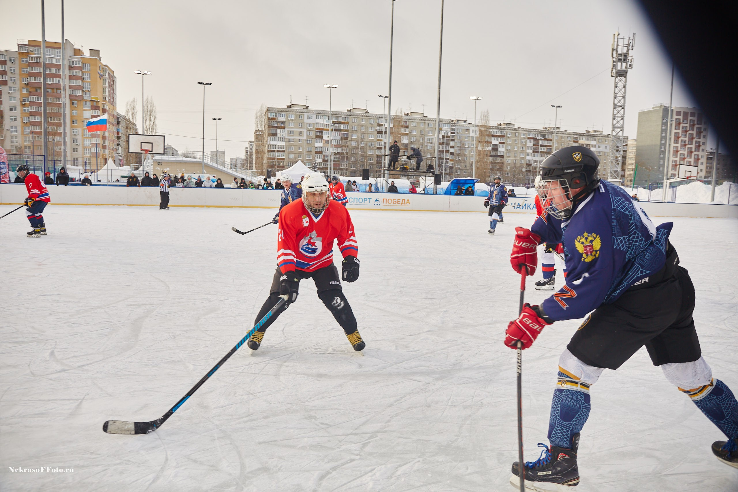 Турнир по хоккею «Русская классика» в рамках Офицерской хоккейной лиги. Спортивный фотограф Некрасов Денис