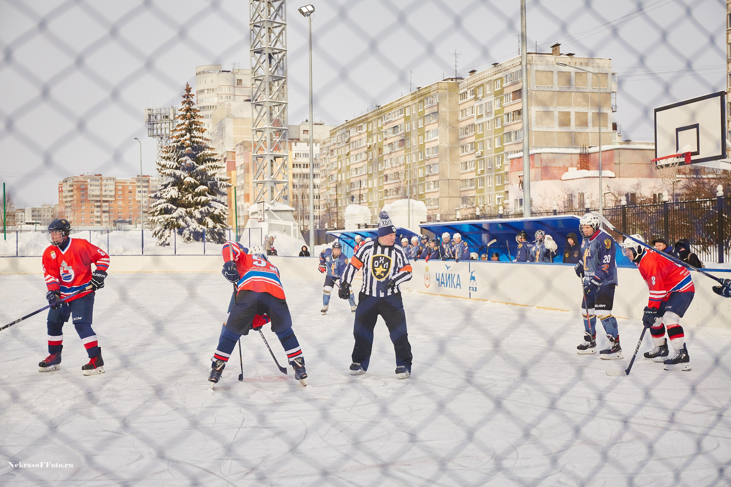 Турнир по хоккею «Русская классика» в рамках Офицерской хоккейной лиги. Спортивный фотограф Некрасов Денис