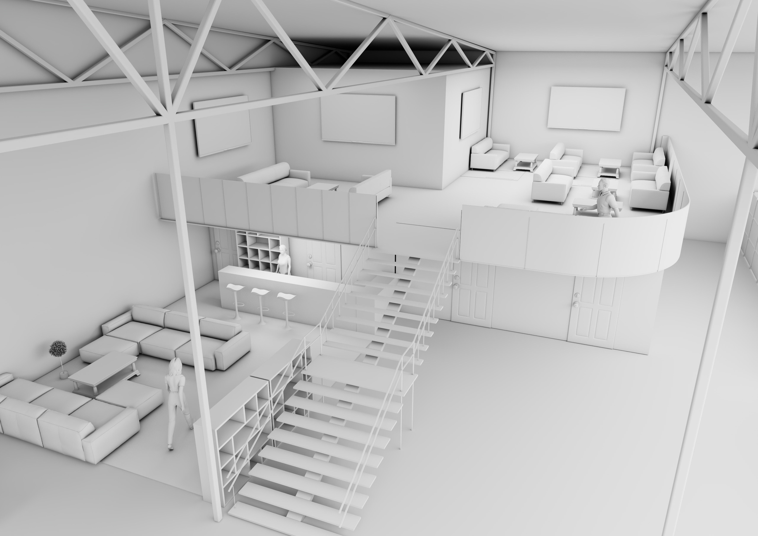 Кейс: 3D-визуализация спортивного комплекса — от чертежа от руки до архитектурной концепции. Фотограф и 3D-визуализатор в Истре — фото, видео, визуализация