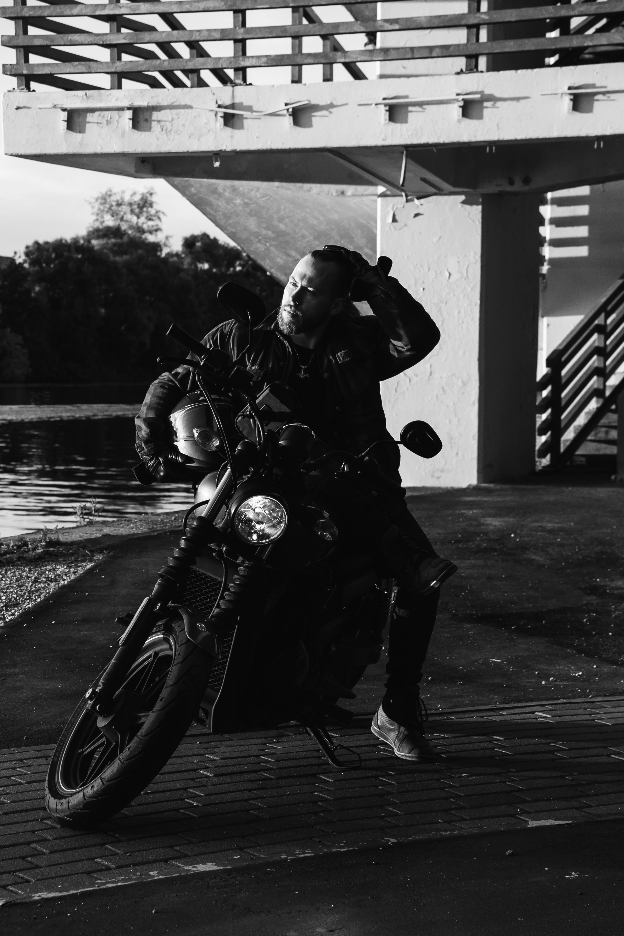 Иван и Harley Davidson. Наталия Фролова. Фотограф. Москва