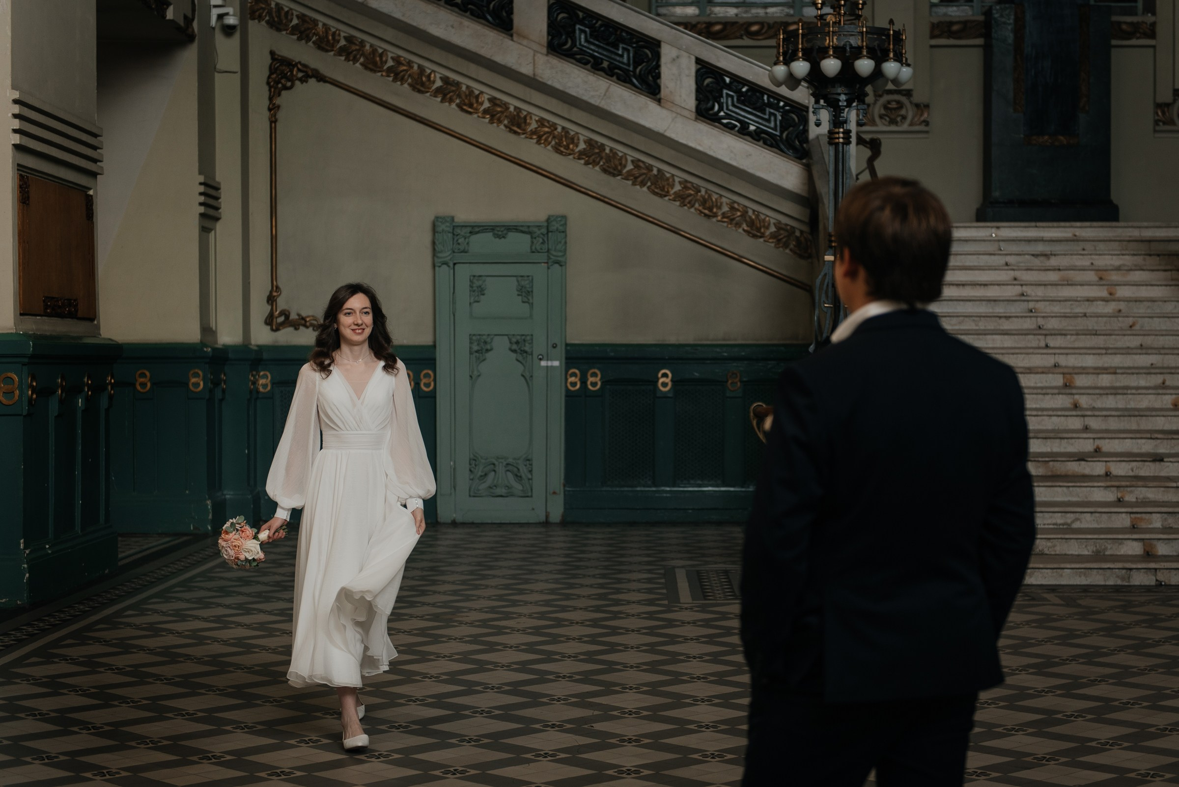 свадебная фотосессия в Витебском вокзале