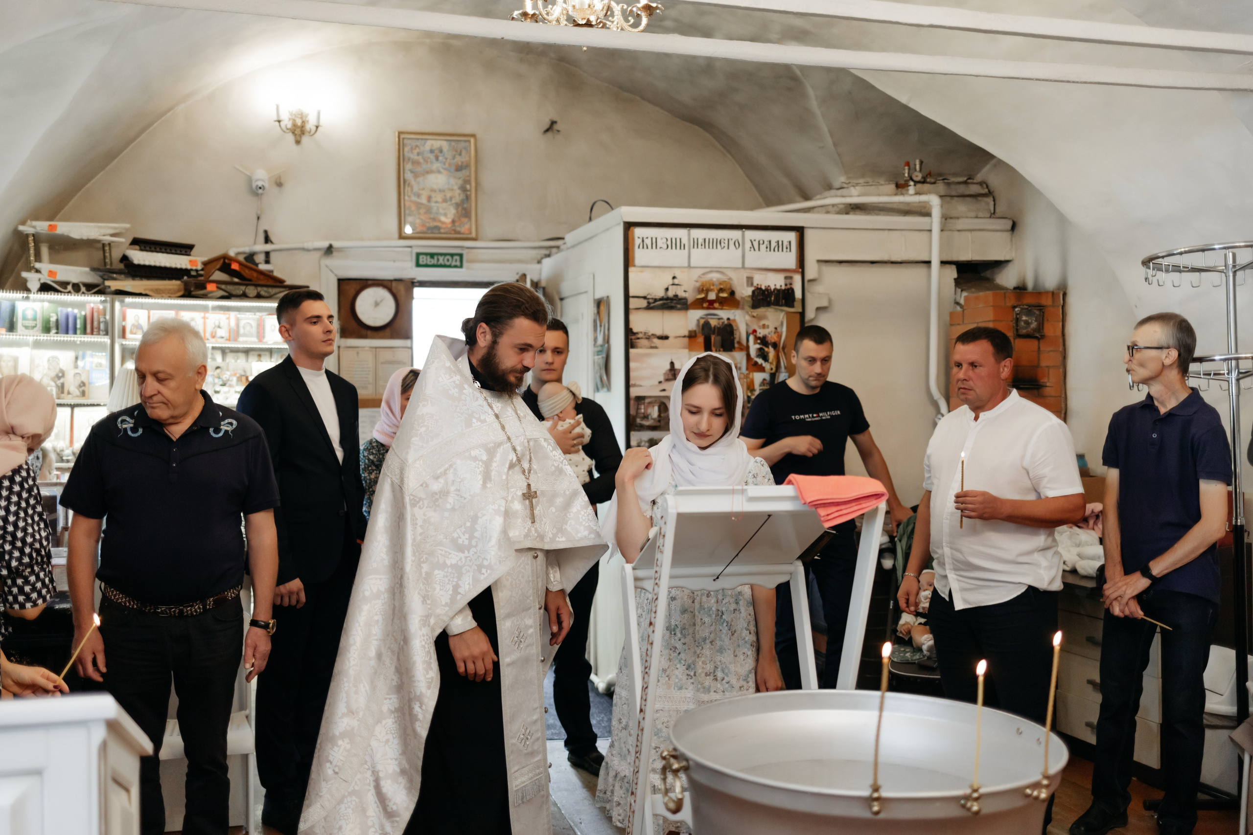 Крещение Виктории в Морском храме святителя Климента Римского. Свадебный фотограф в Пскове и Санкт-Петербурге | Анна Голикова