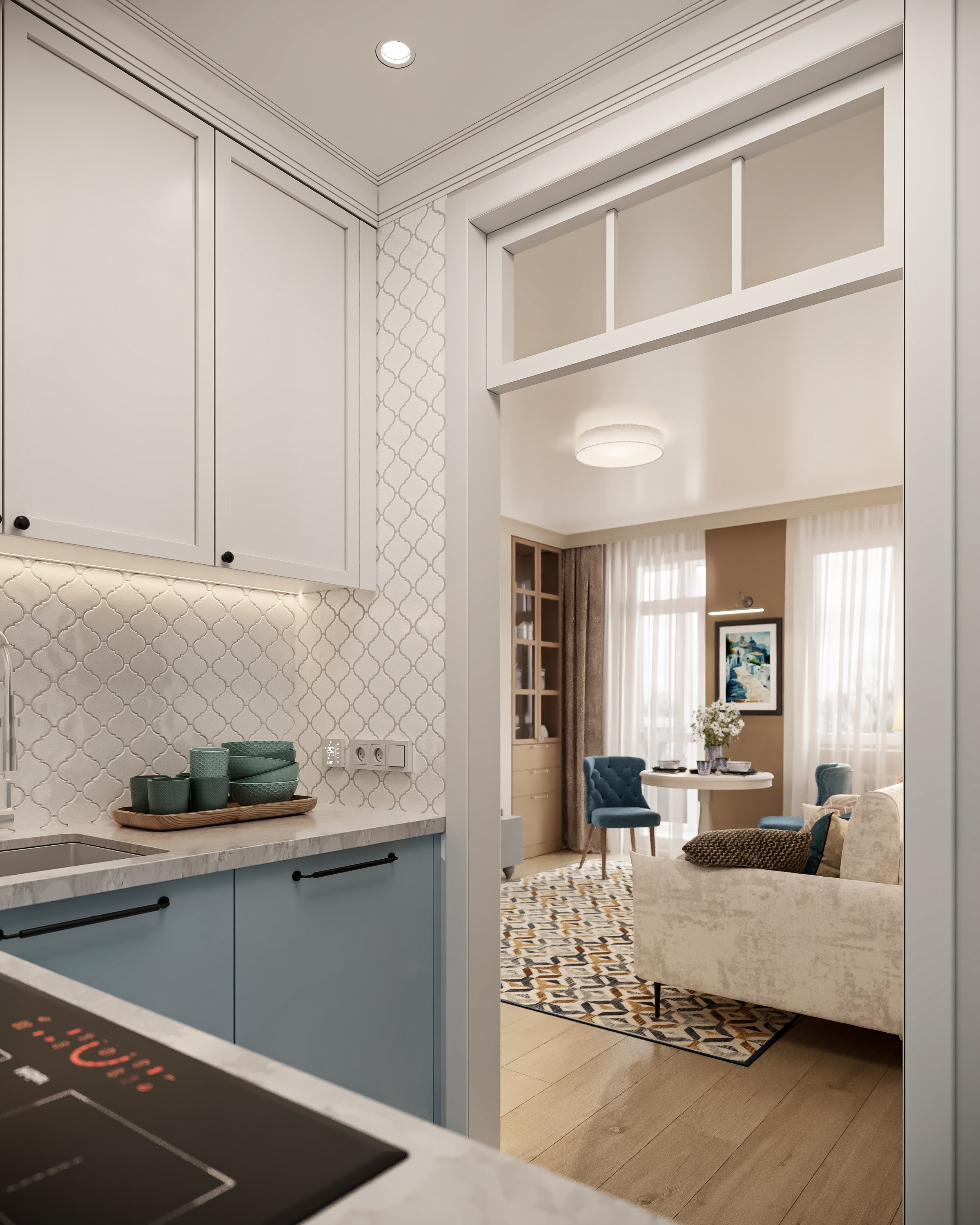 СПб квартира 63 м². 3Д-Визуализация Наталья Макогонова