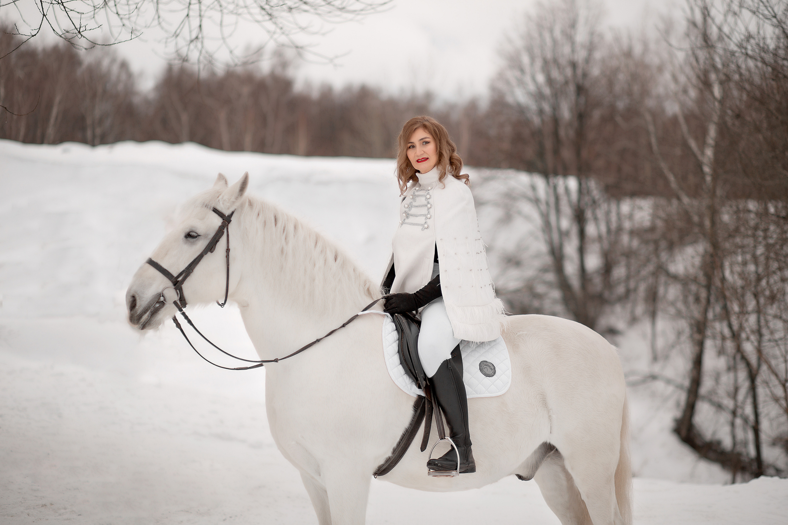 Альбина и Воробей фотодень 25.12.22. Фотосессия с лошадьми в Нижнем Новгороде