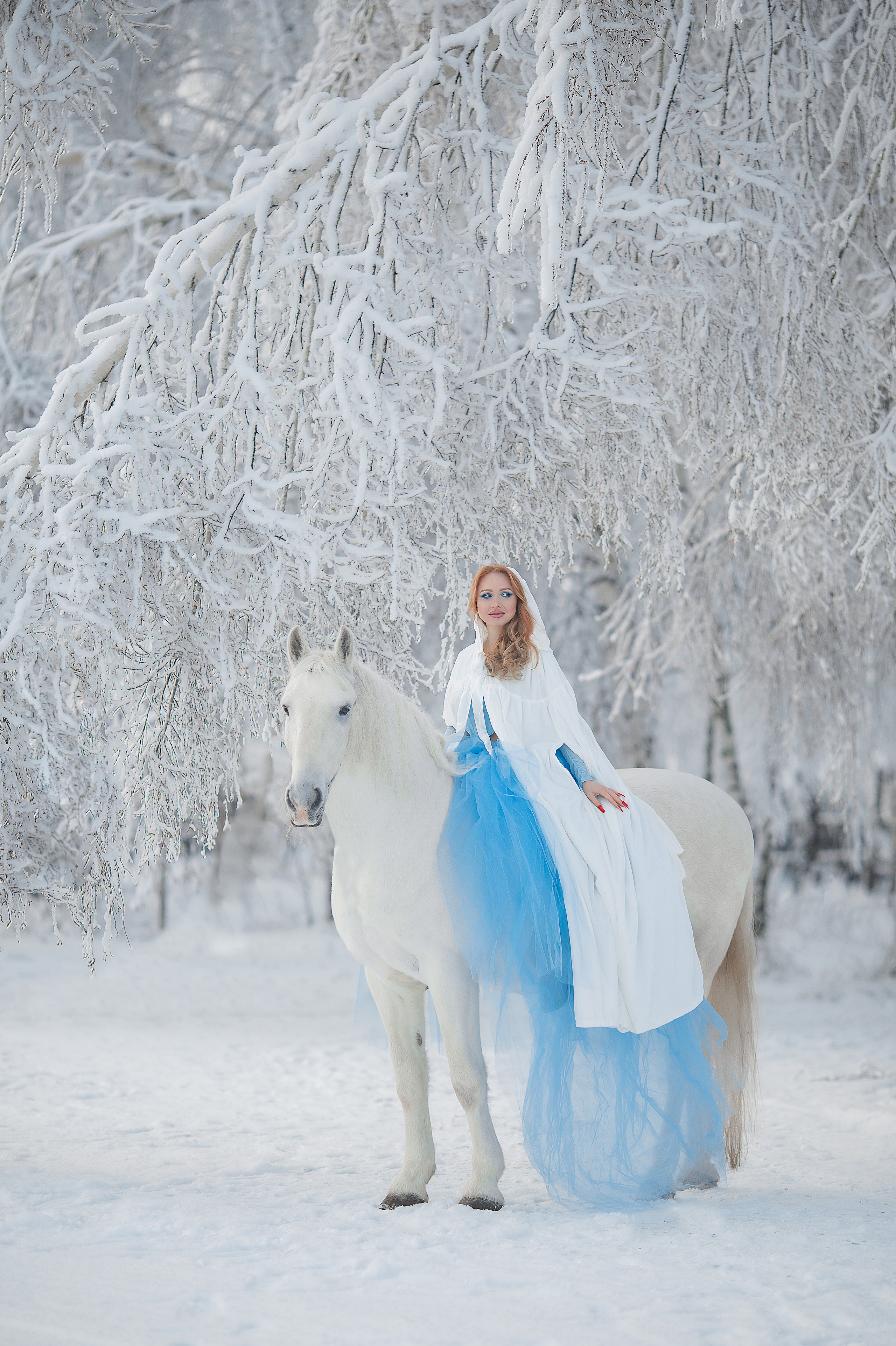 Соня и Воробей. Фотосессия с лошадьми в Нижнем Новгороде