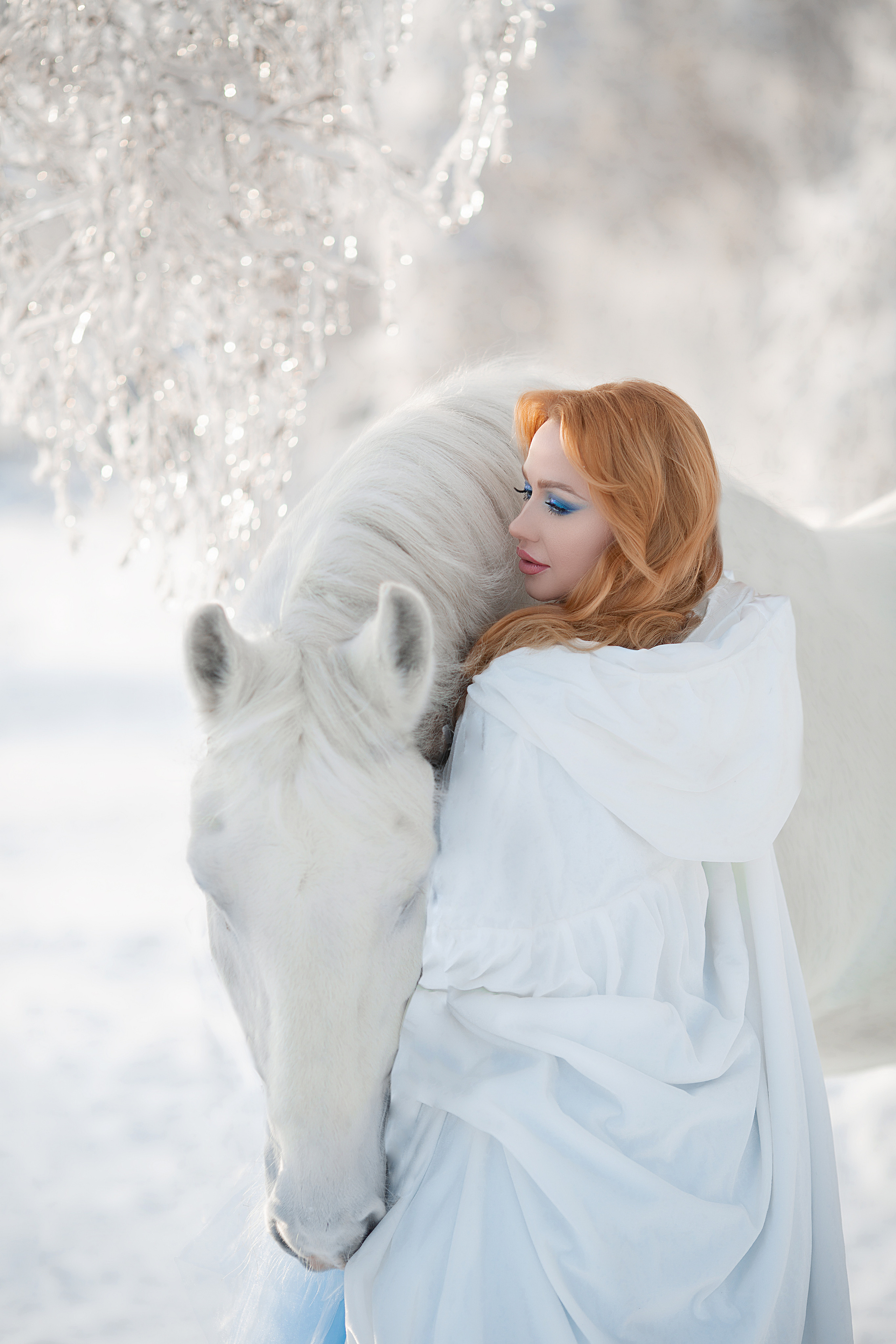 Соня и Воробей. Фотосессия с лошадьми в Нижнем Новгороде