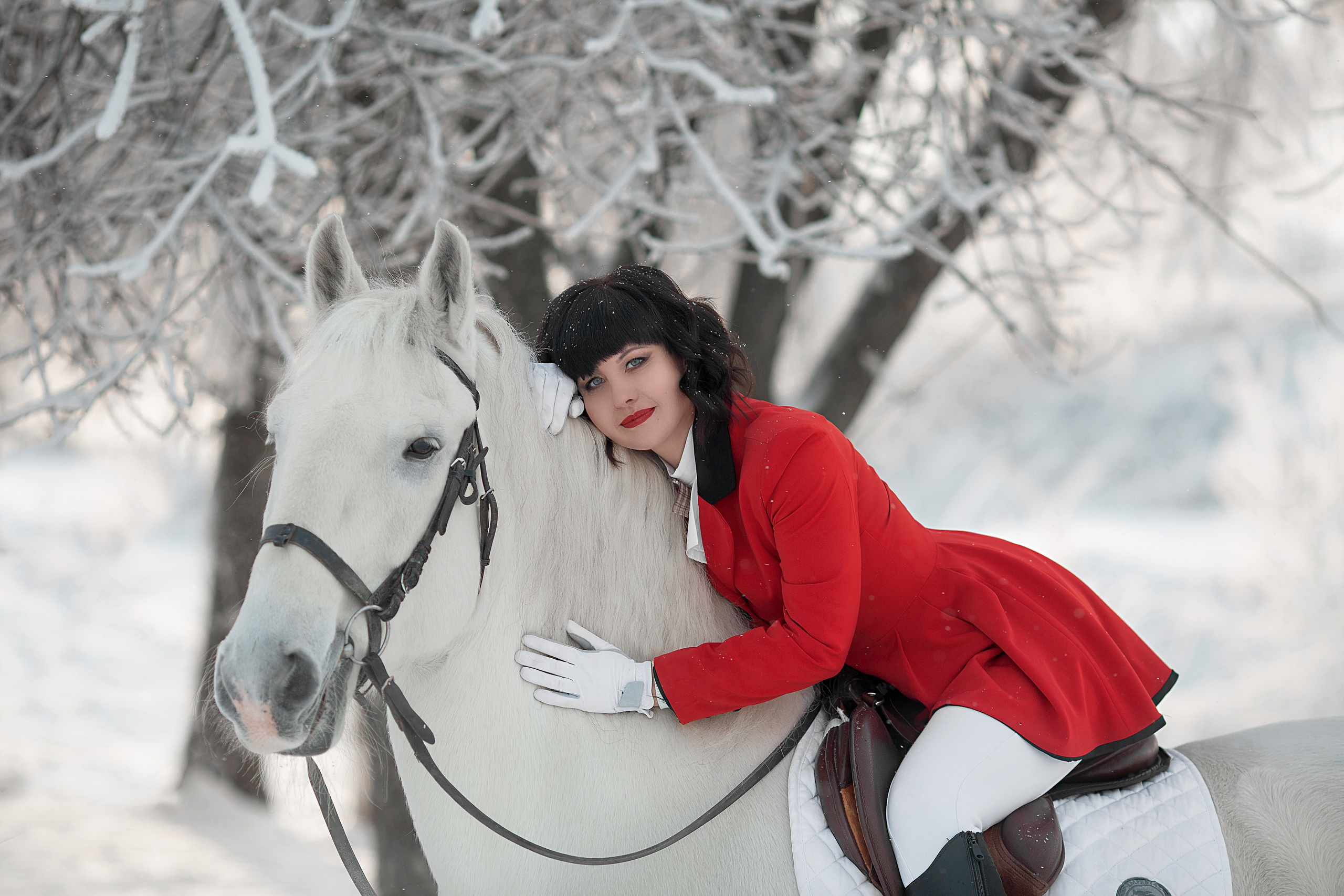Фотосессия Алёны и Воробушка 03.12.22. Фотосессия с лошадьми в Нижнем Новгороде