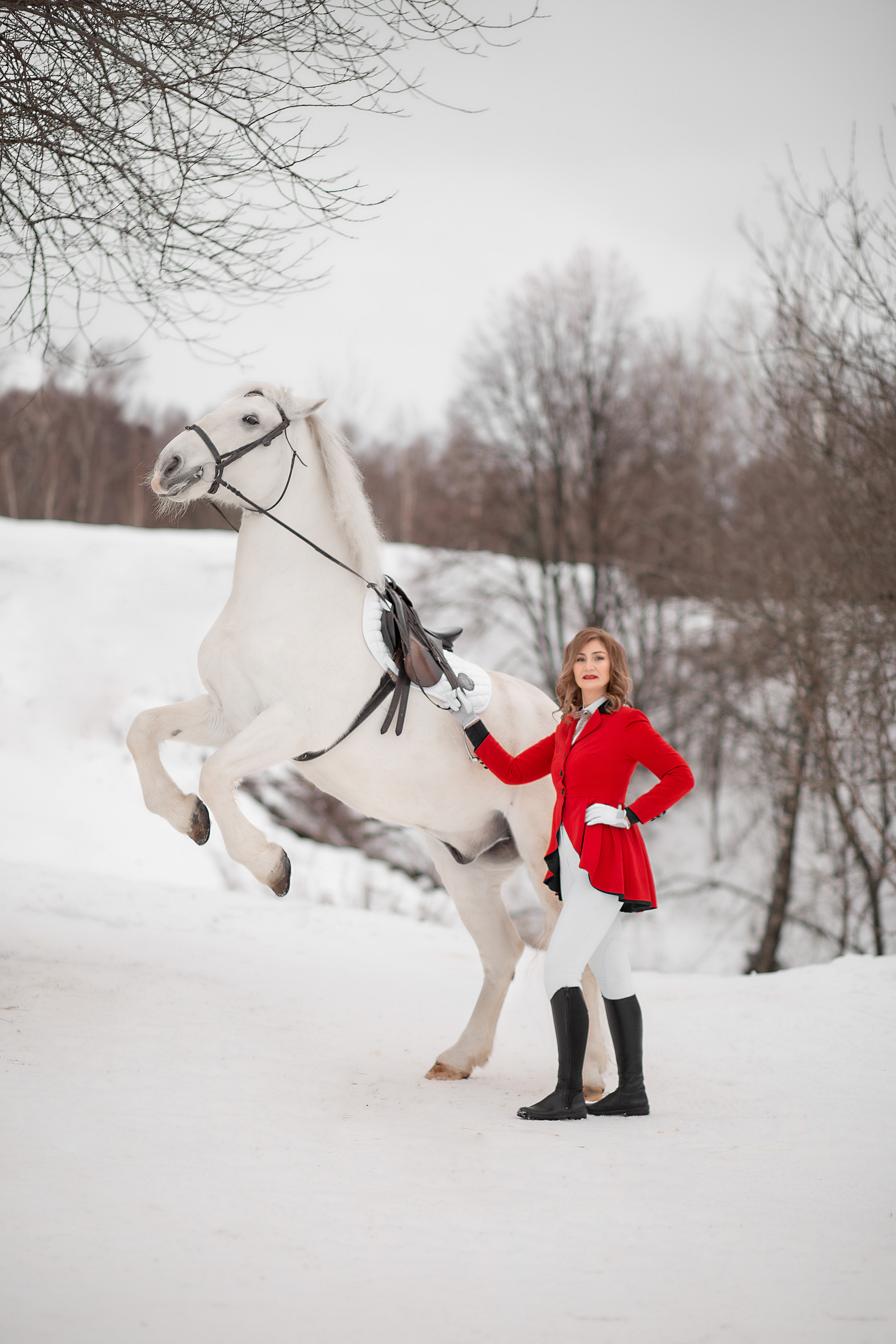 Альбина и Воробей фотодень 25.12.22. Фотосессия с лошадьми в Нижнем Новгороде