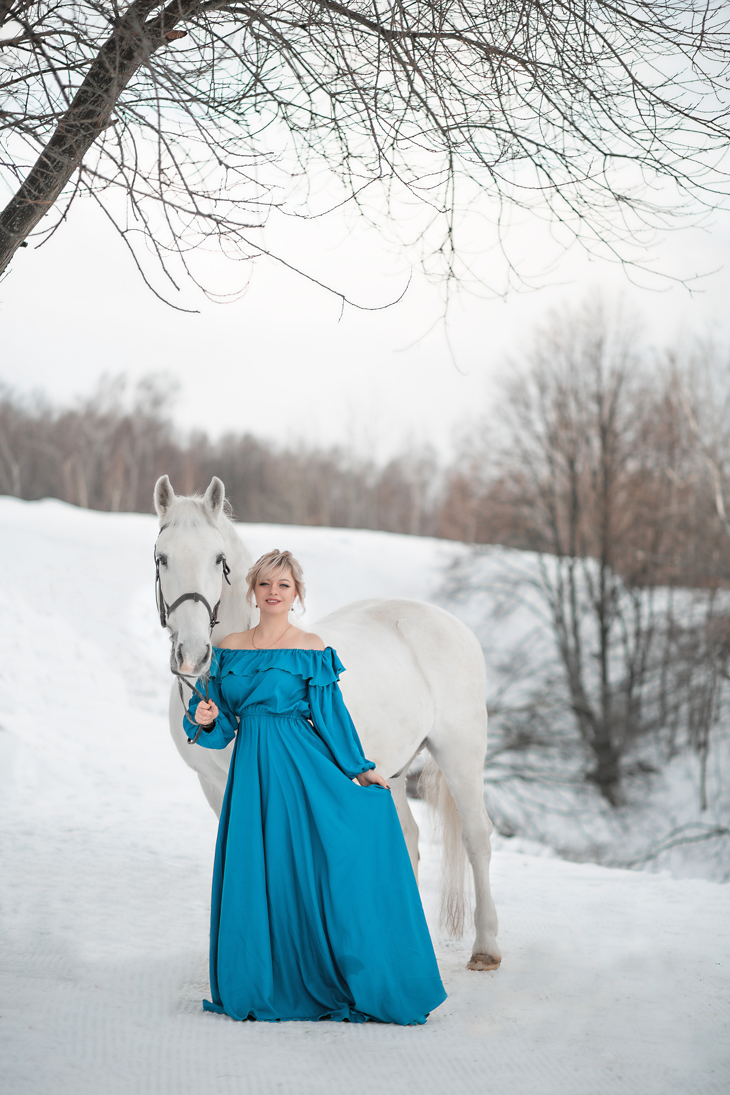 Эльмира и Воробей фотодень 25.12.22. Фотосессия с лошадьми в Нижнем Новгороде