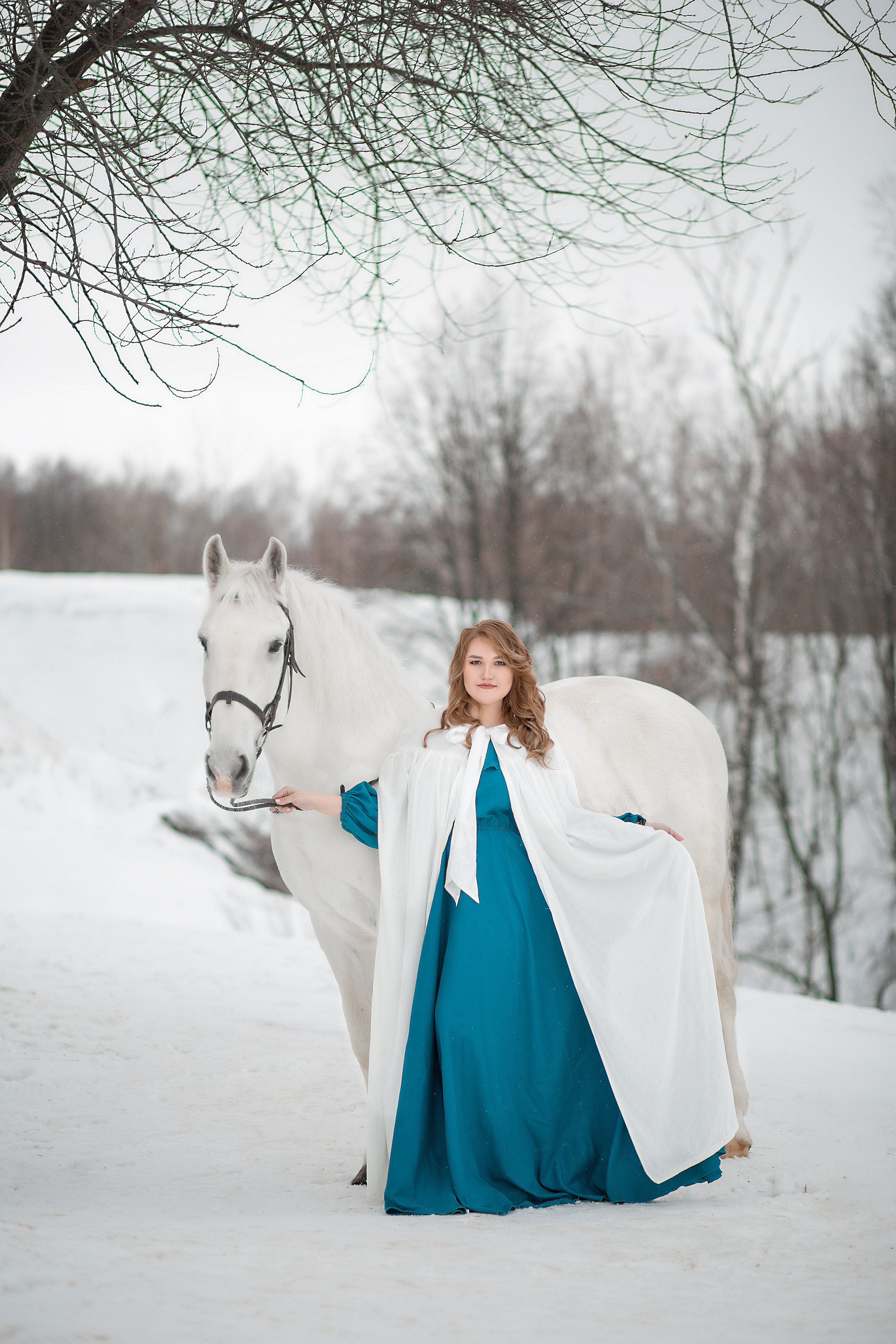 Ольга и Воробей фотодень 25.12.22. Фотосессия с лошадьми в Нижнем Новгороде