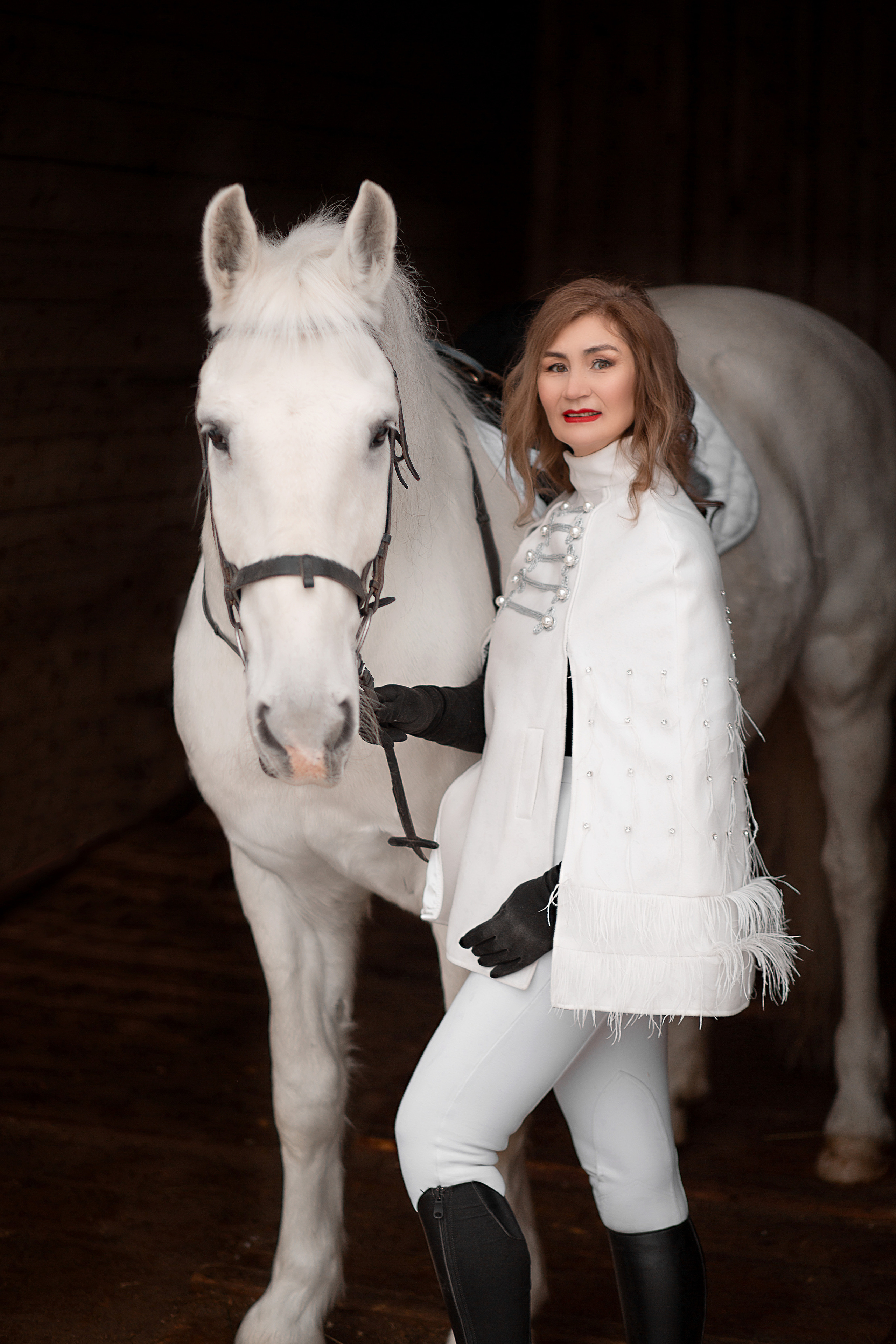 Альбина и Воробей фотодень 25.12.22. Фотосессия с лошадьми в Нижнем Новгороде