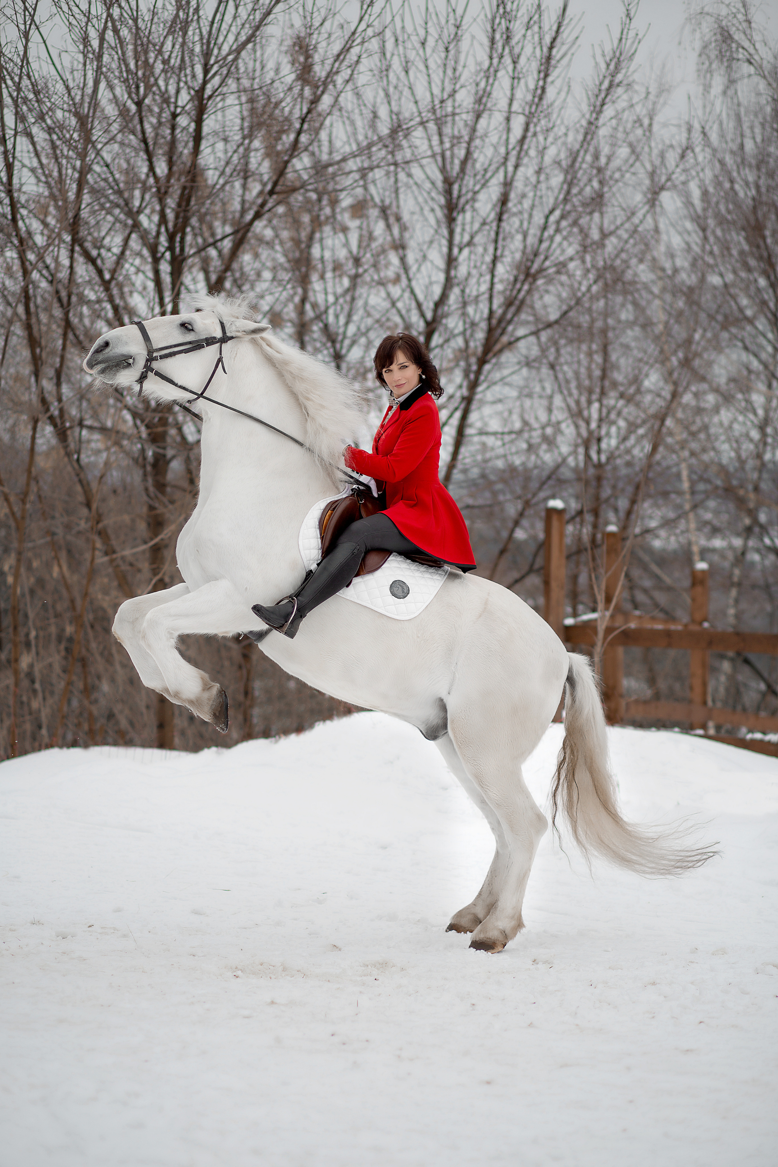 Алла и Воробей. Фотосессия с лошадьми в Нижнем Новгороде
