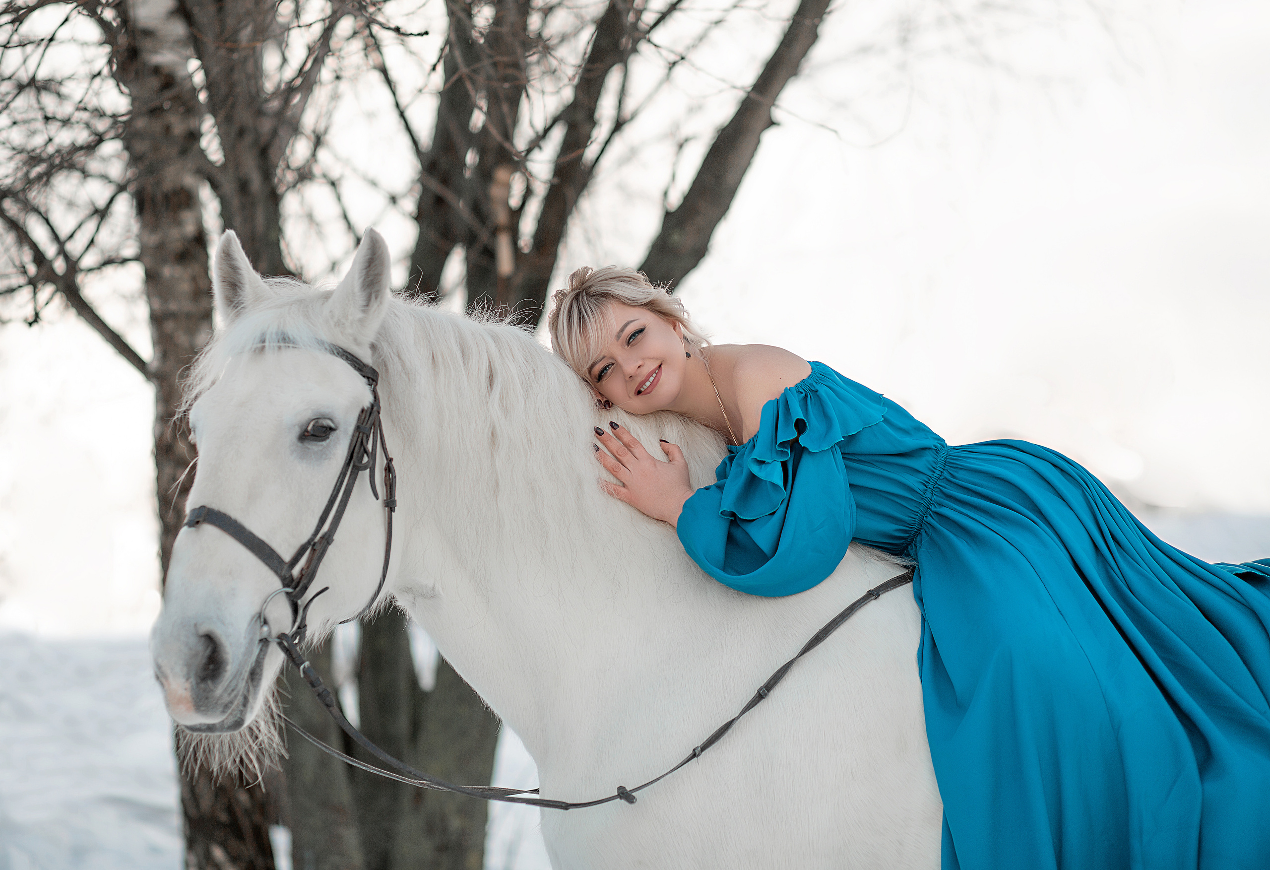 Эльмира и Воробей фотодень 25.12.22. Фотосессия с лошадьми в Нижнем Новгороде