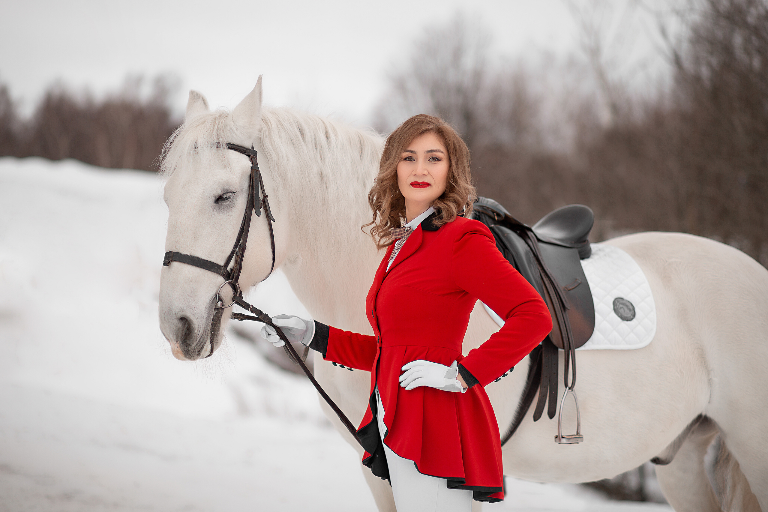 Альбина и Воробей фотодень 25.12.22. Фотосессия с лошадьми в Нижнем Новгороде