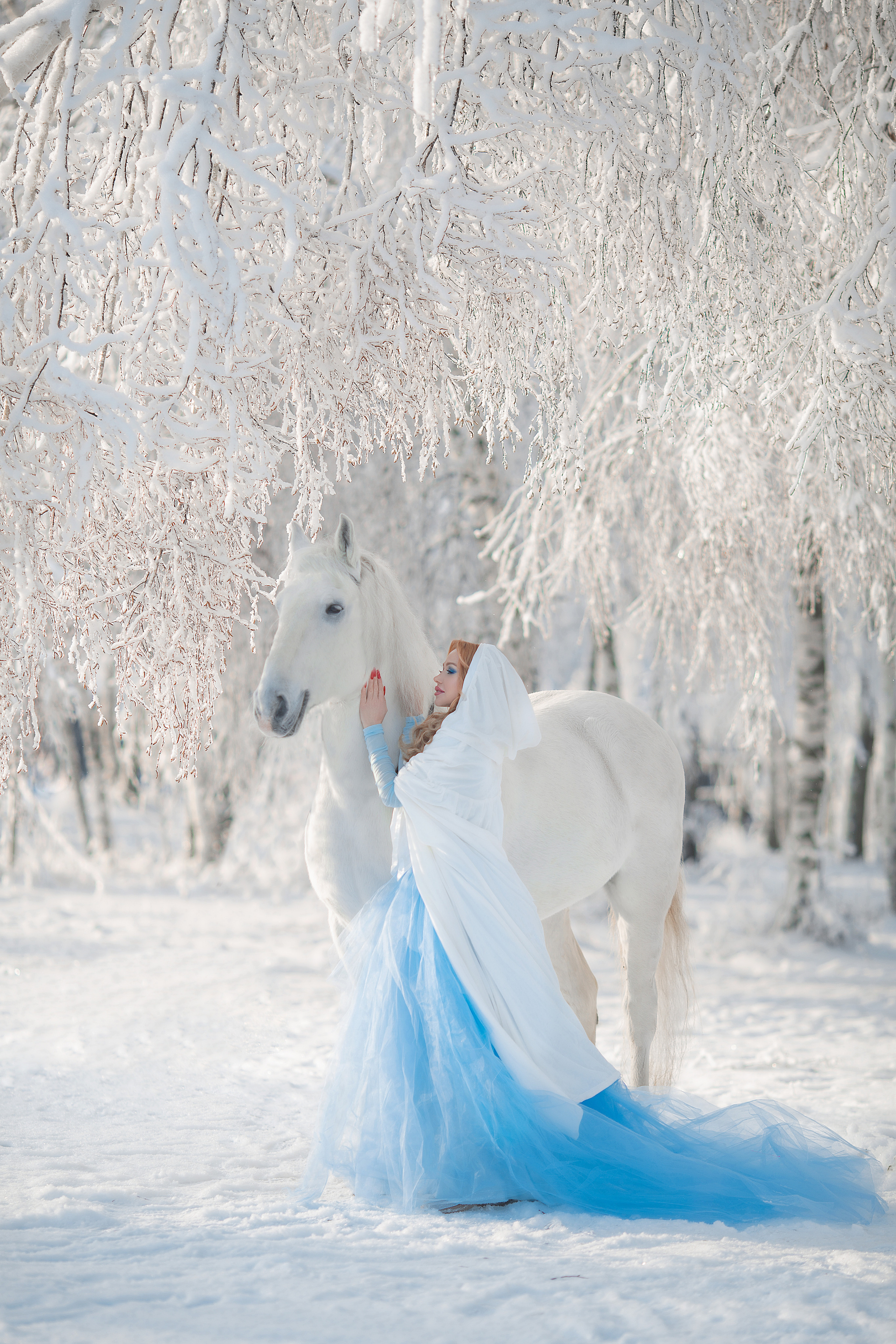 Соня и Воробей. Фотосессия с лошадьми в Нижнем Новгороде