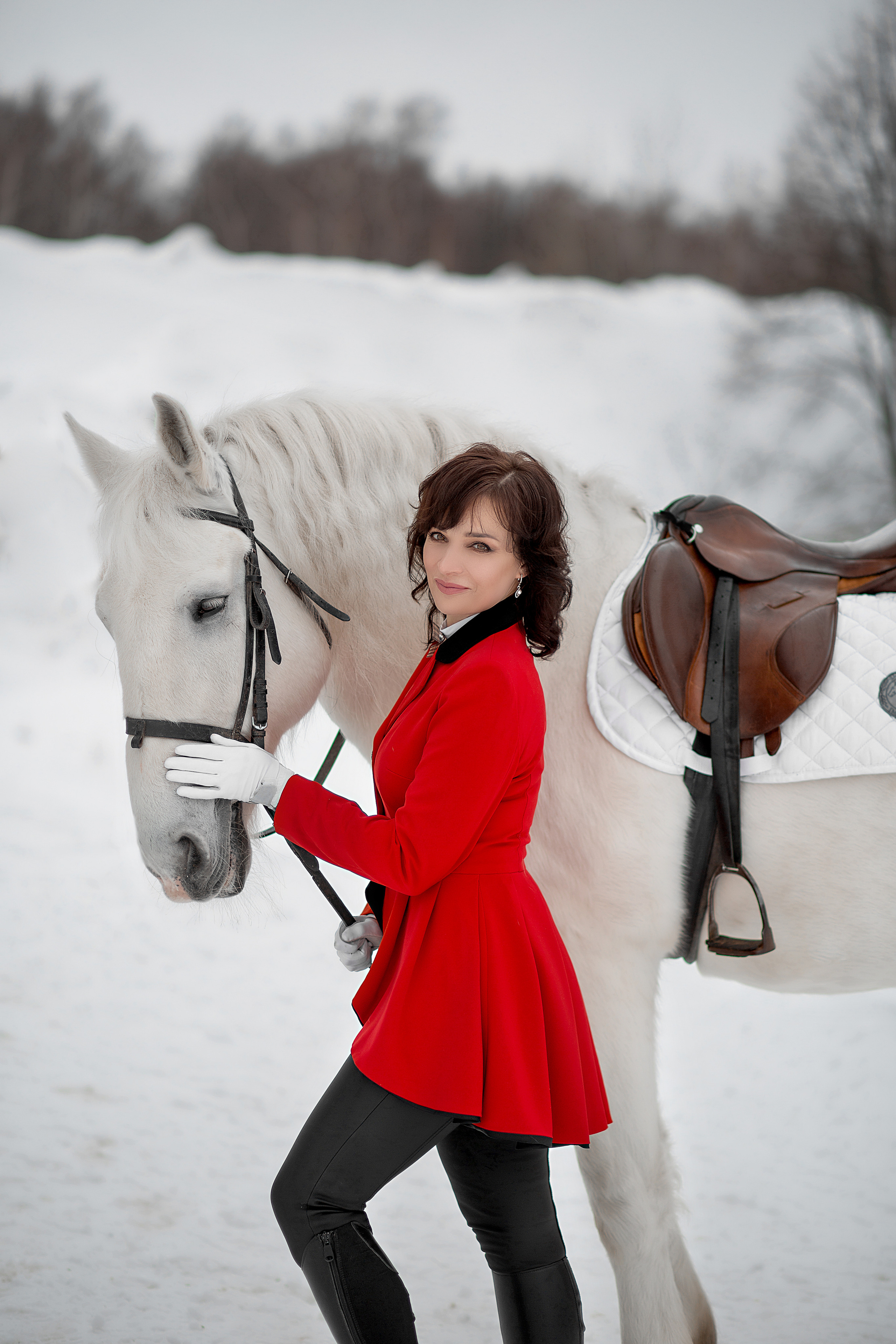 Алла и Воробей. Фотосессия с лошадьми в Нижнем Новгороде