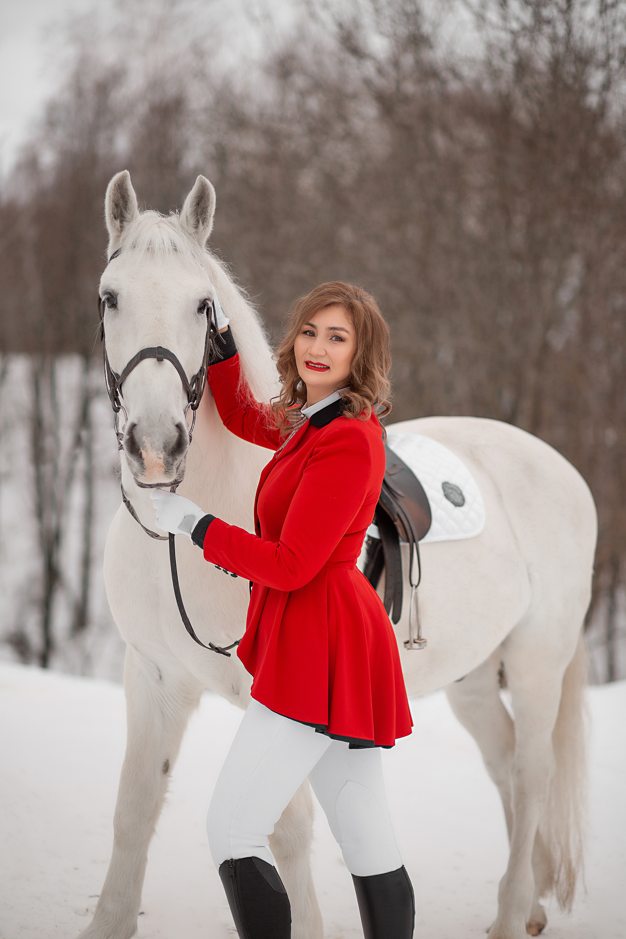 Альбина и Воробей фотодень 25.12.22. Фотосессия с лошадьми в Нижнем Новгороде