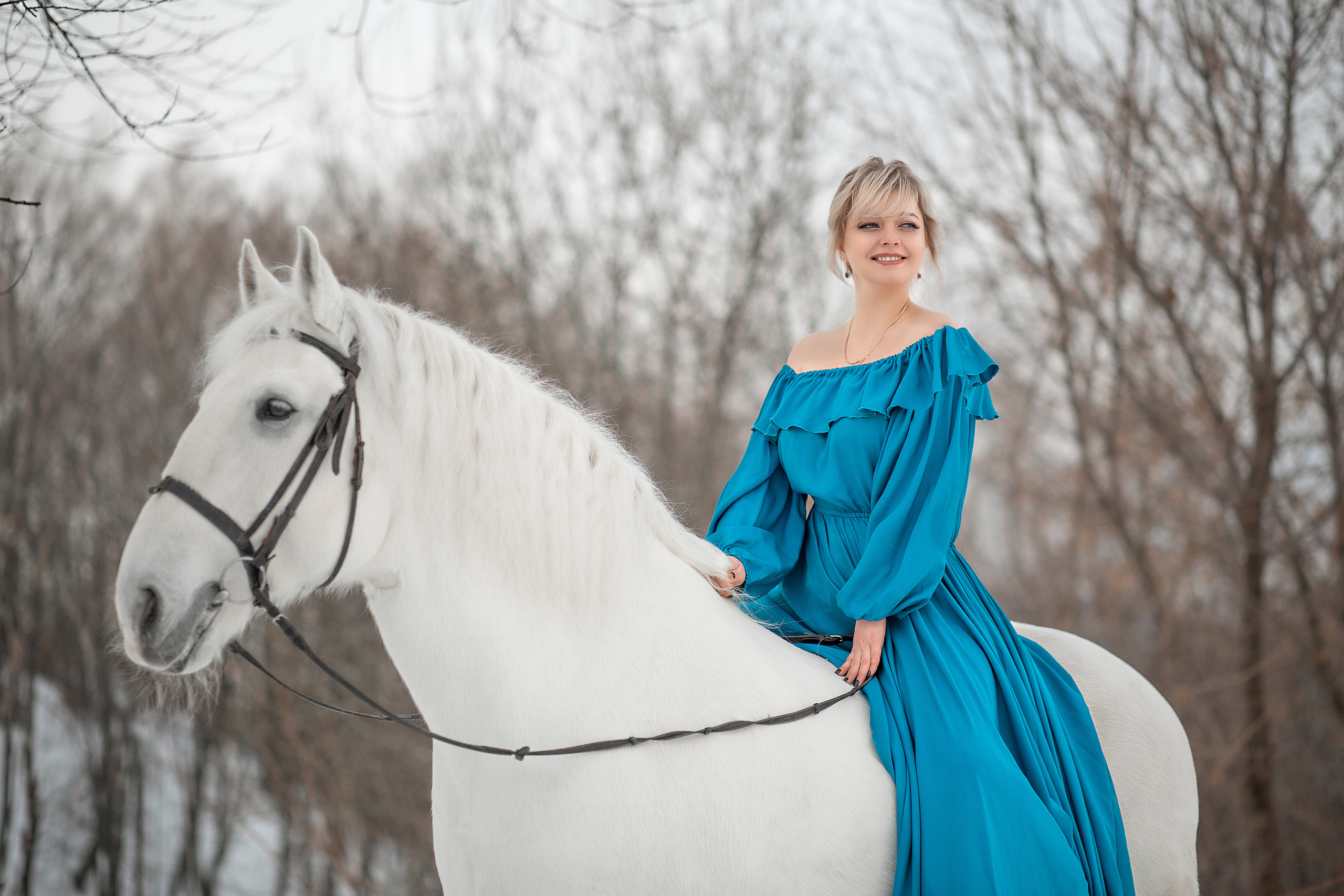 Эльмира и Воробей фотодень 25.12.22. Фотосессия с лошадьми в Нижнем Новгороде
