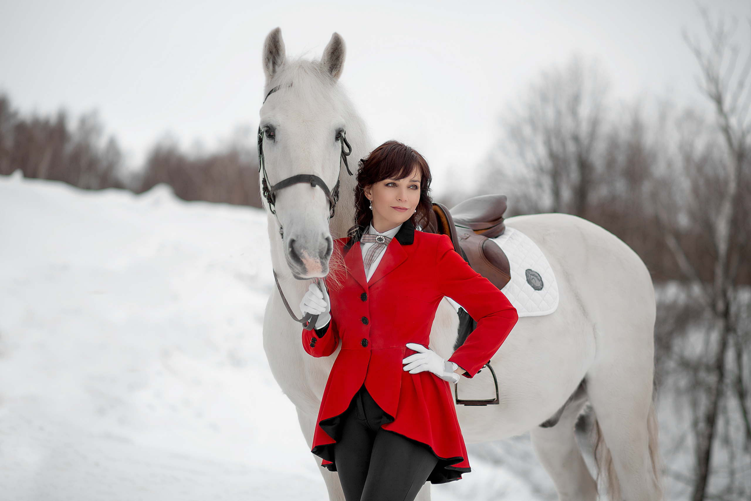 Алла и Воробей. Фотосессия с лошадьми в Нижнем Новгороде
