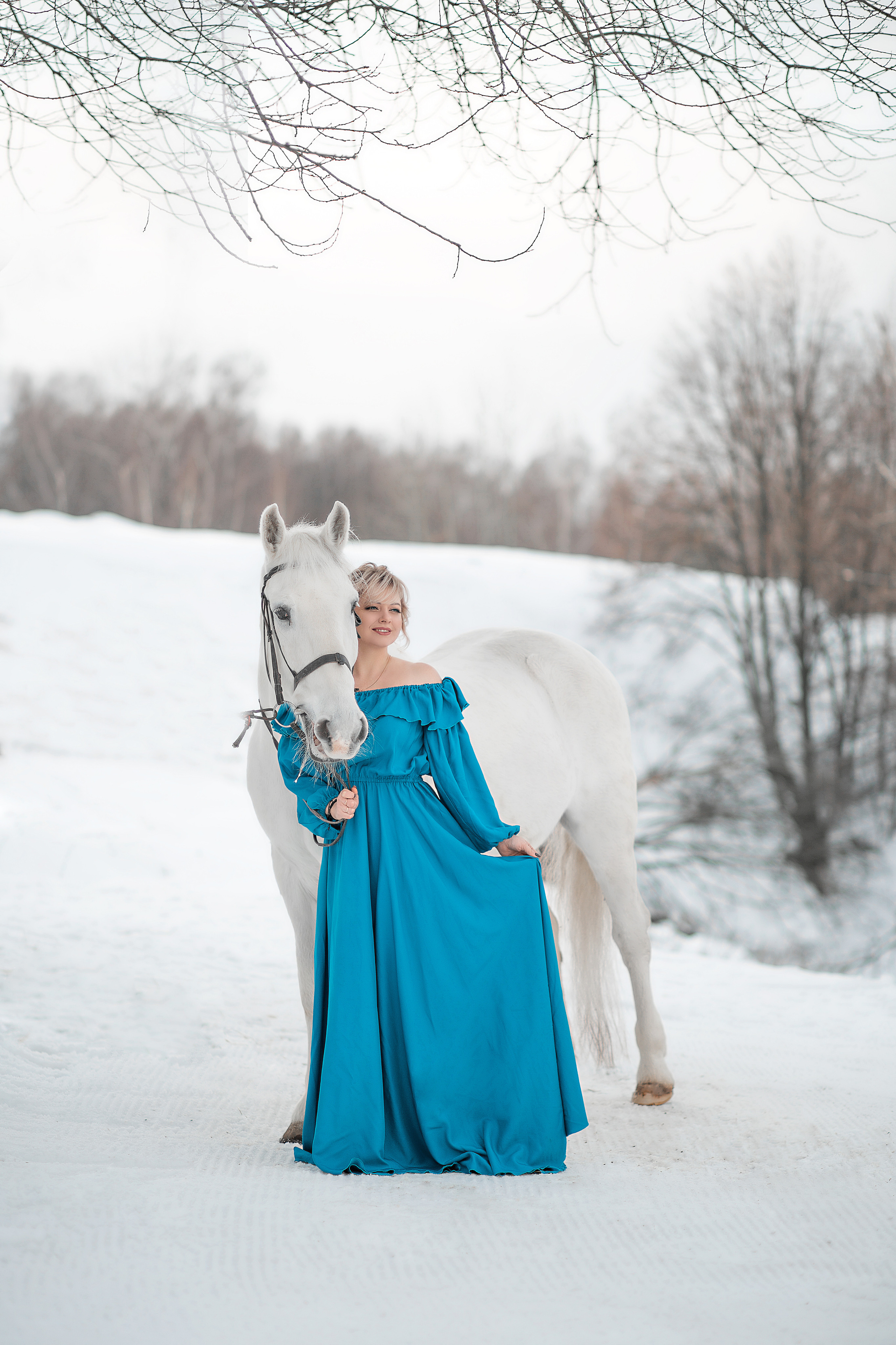 Эльмира и Воробей фотодень 25.12.22. Фотосессия с лошадьми в Нижнем Новгороде