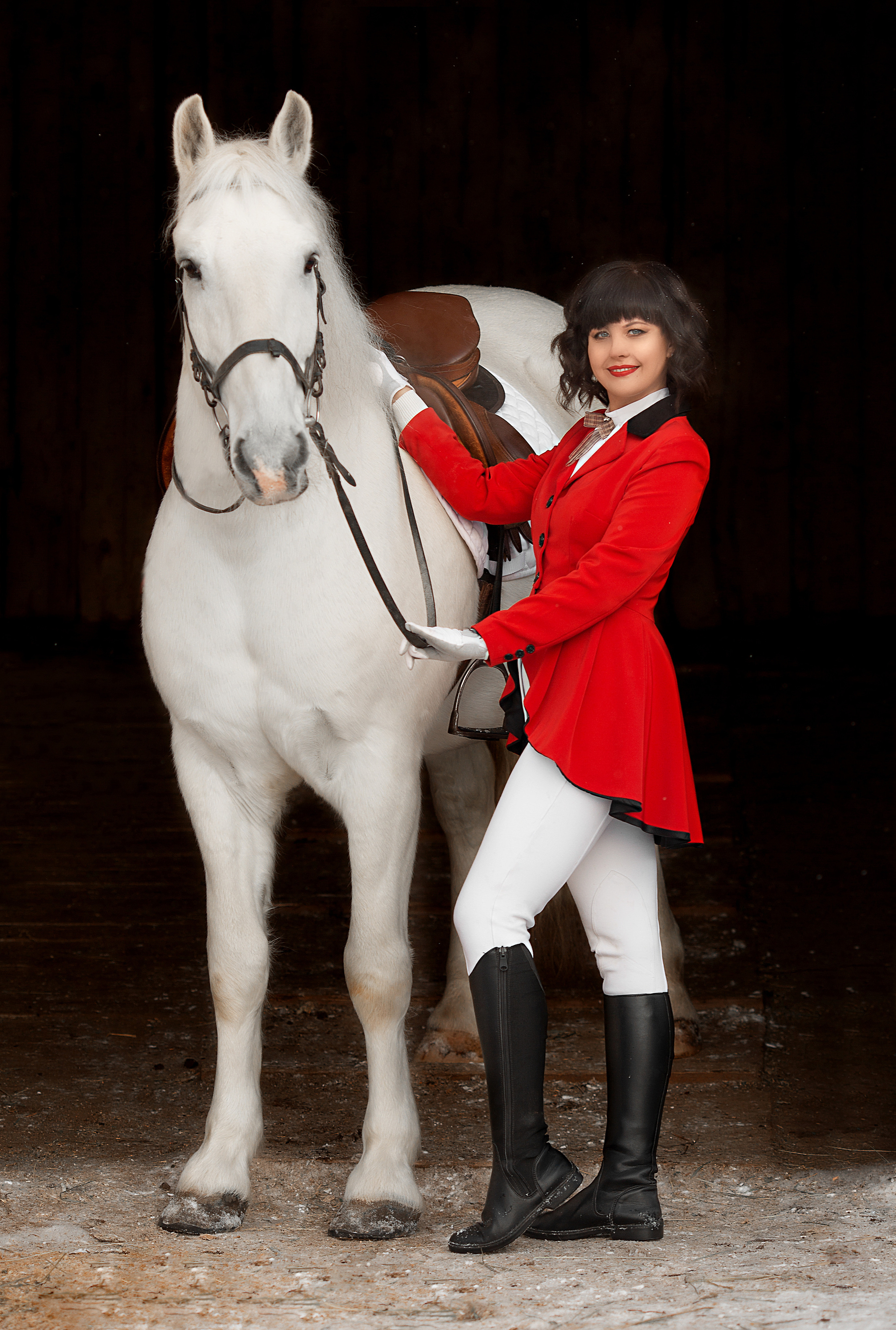 Фотосессия Алёны и Воробушка 03.12.22. Фотосессия с лошадьми в Нижнем Новгороде