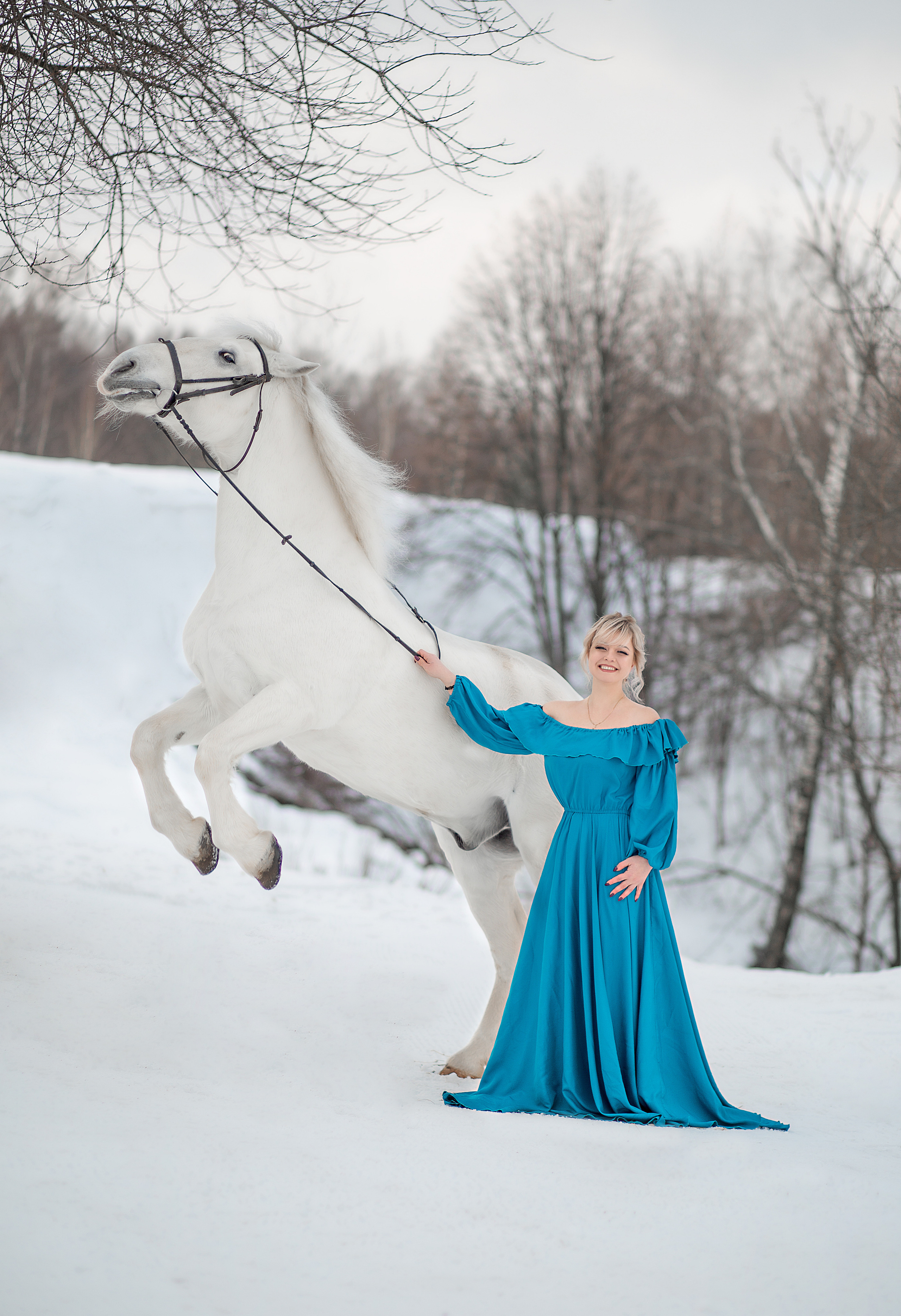 Эльмира и Воробей фотодень 25.12.22. Фотосессия с лошадьми в Нижнем Новгороде