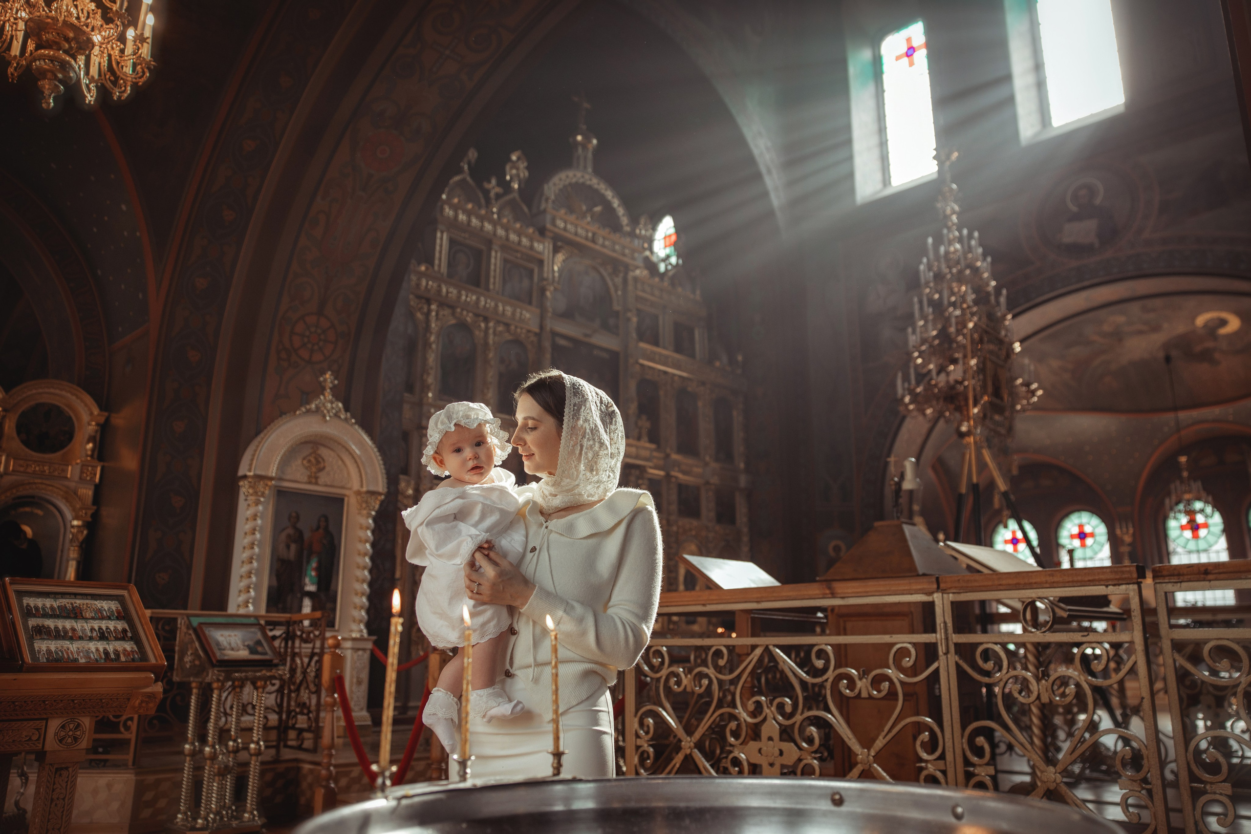 Таинство Крещения Василисы. Свято-Троицкий собор, г. Краснодар. Фотограф на Крещение и Венчание Краснодарский край — Гранкина Юлия
