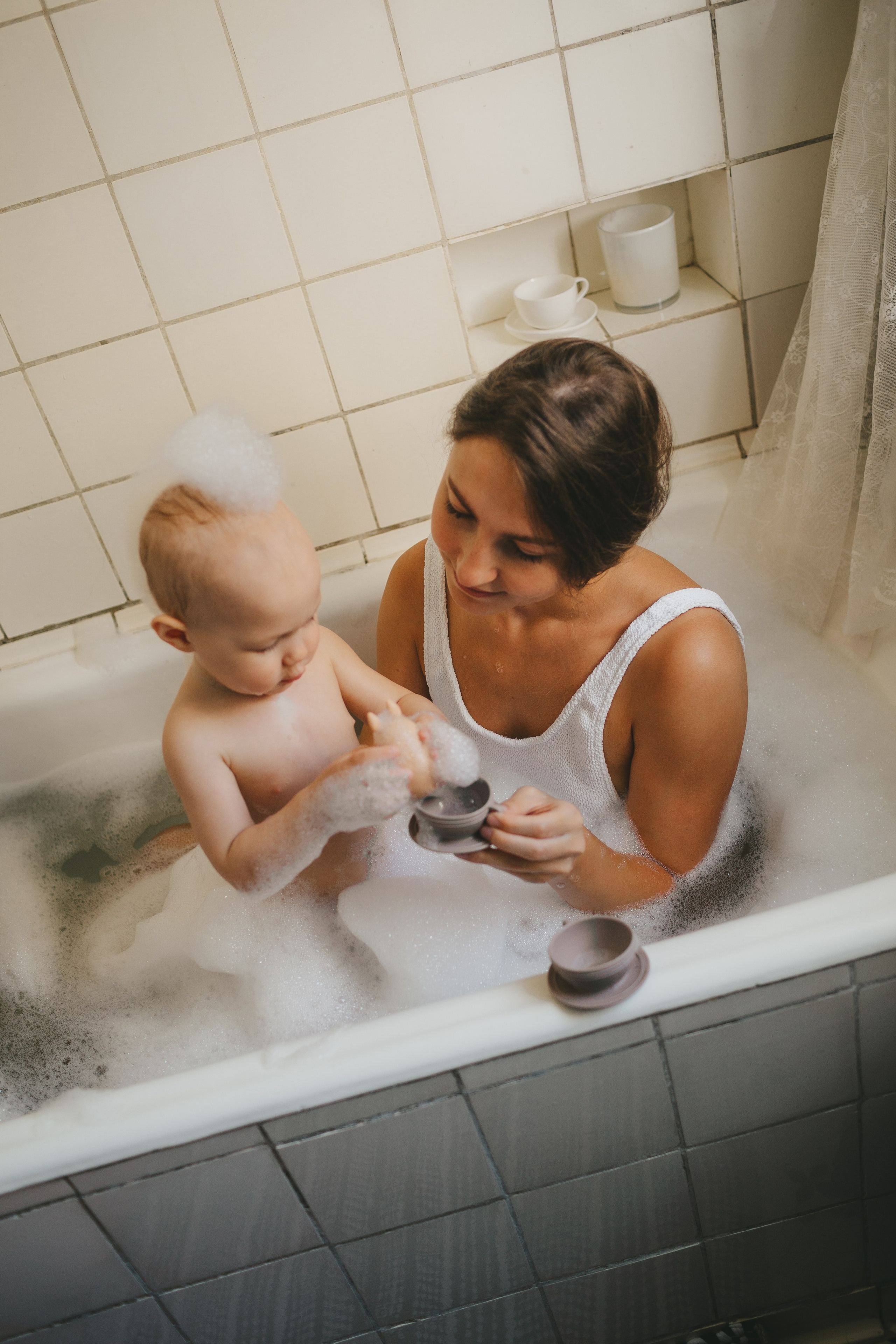 Стас, Даша и Ева (купание в ванной). Семейный и детский фотограф и видеограф в Москве, Дрокина Наталья