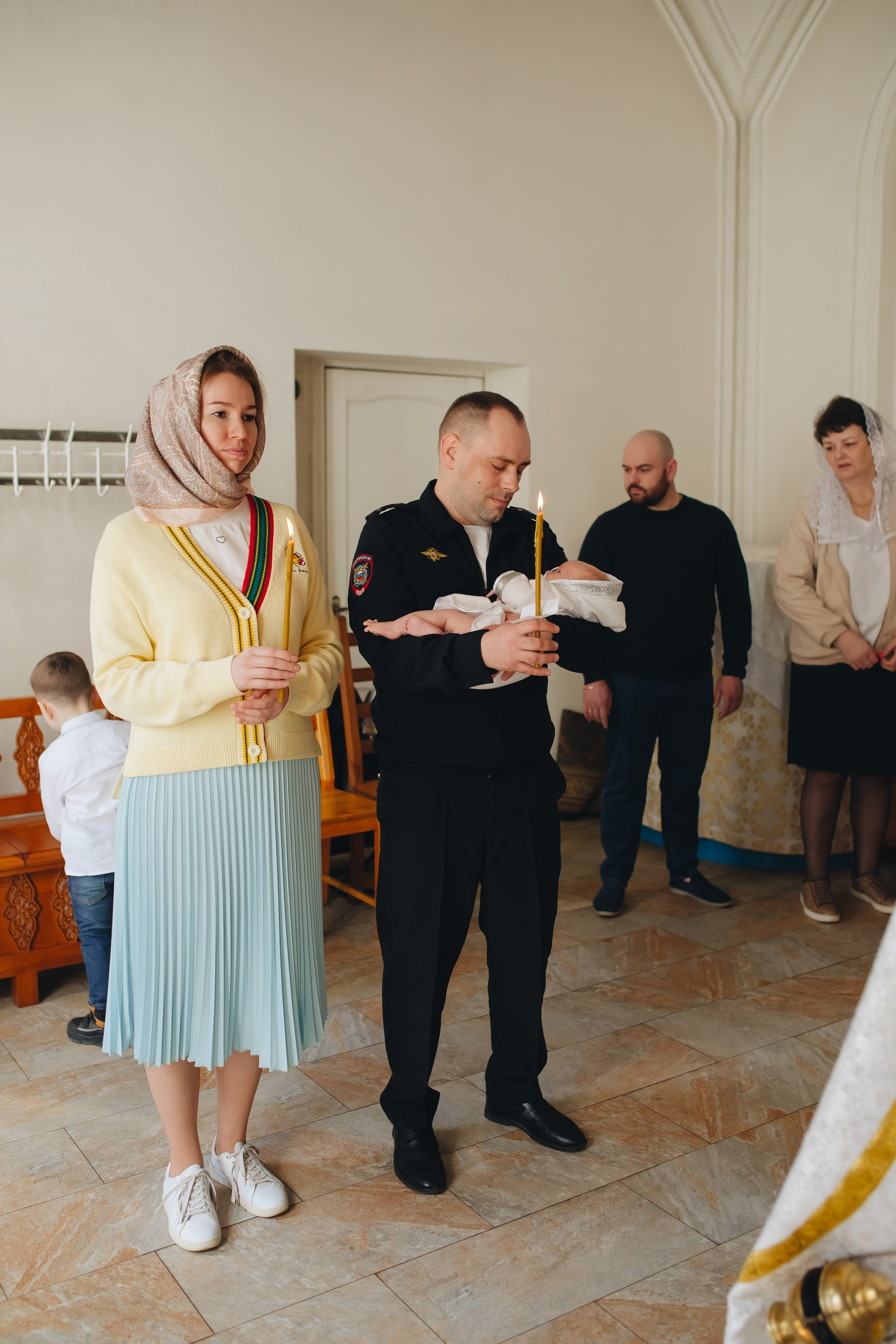 Крещение в светлом Храме. Семейный и детский фотограф в Москве Дорогова Екатерина