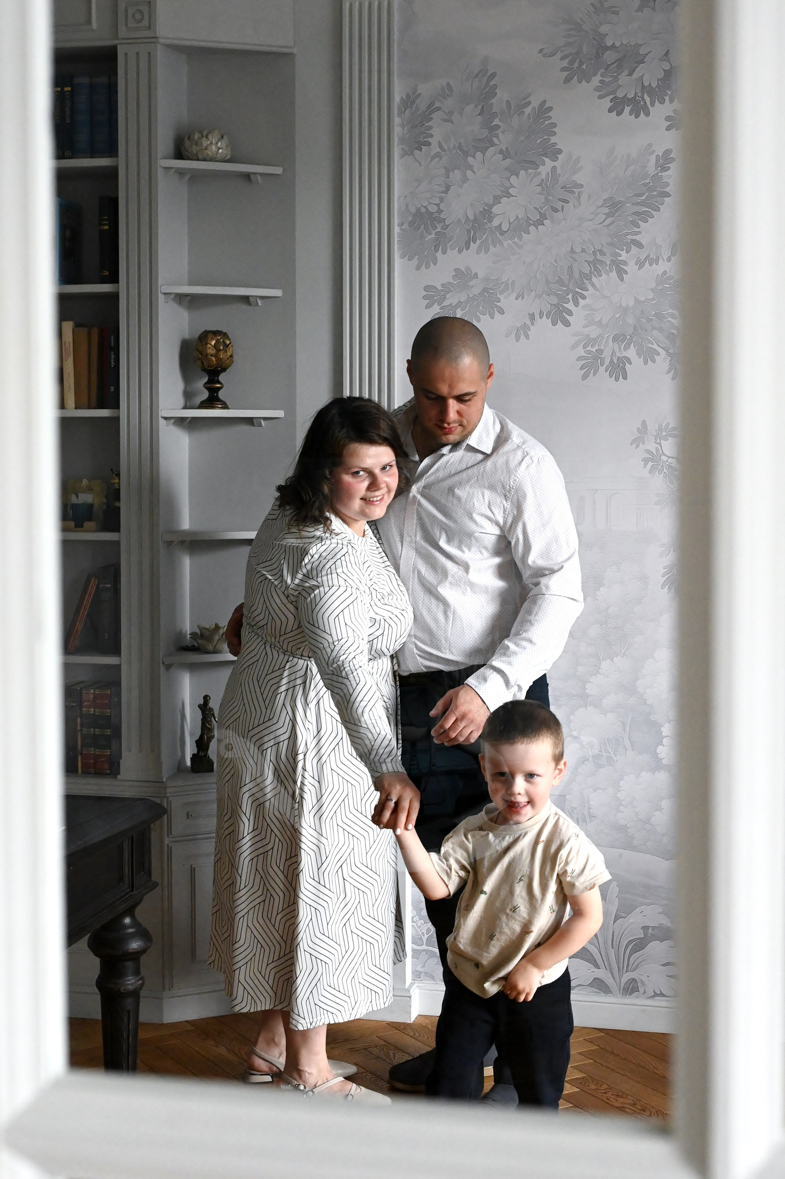 Студийная фотосессия семьи. Свадебный и семейный фотограф в Москве Ирина Гончарова