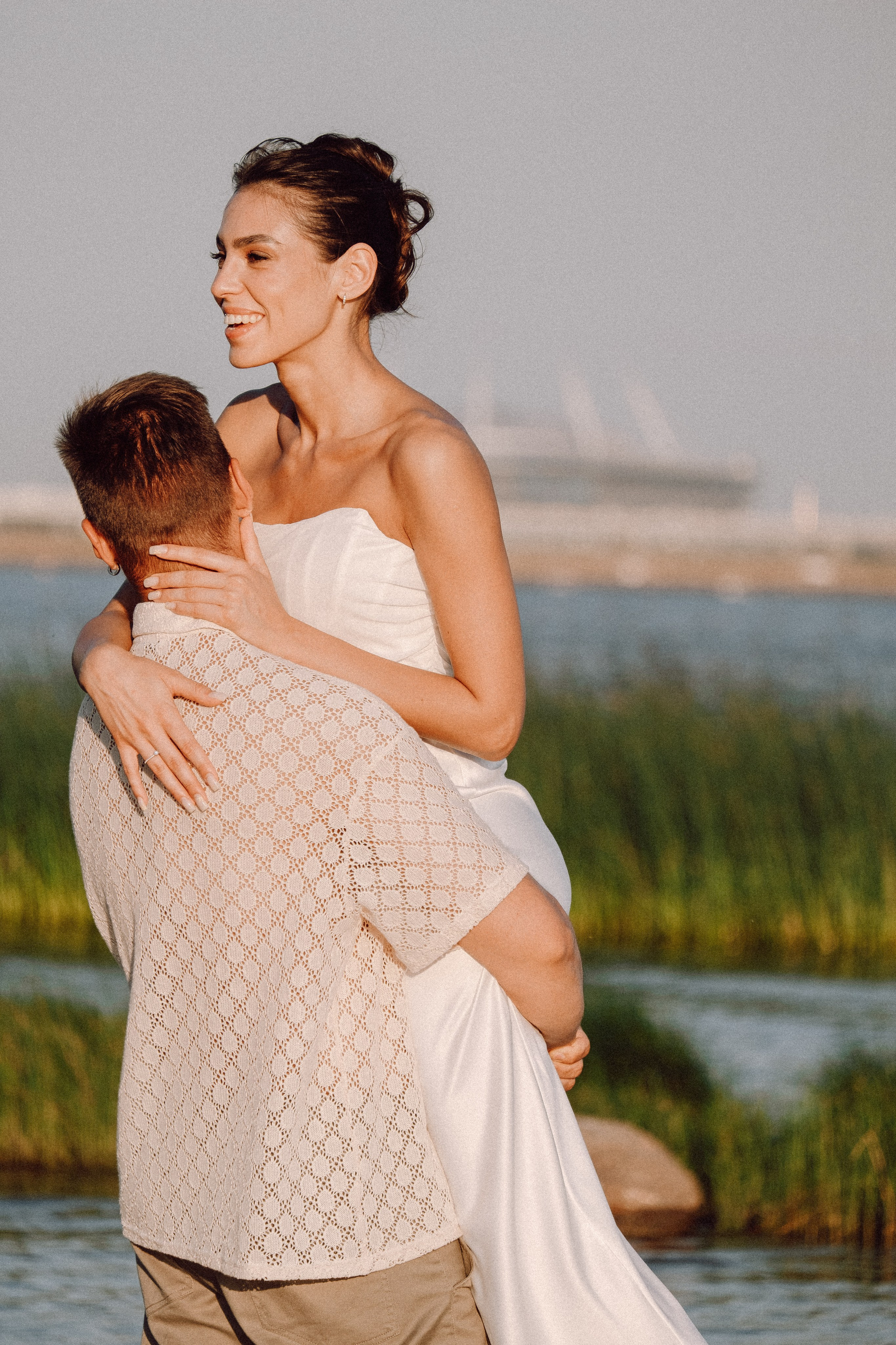 СВАДЕБНАЯ ФОТОСЕССИЯ ВЫЕЗДНОЙ ЦЕРЕМОНИИ (ФИНСКИЙ ЗАЛИВ). Профессиональный фотограф, Санкт-Петербург — Виктория Богомолова