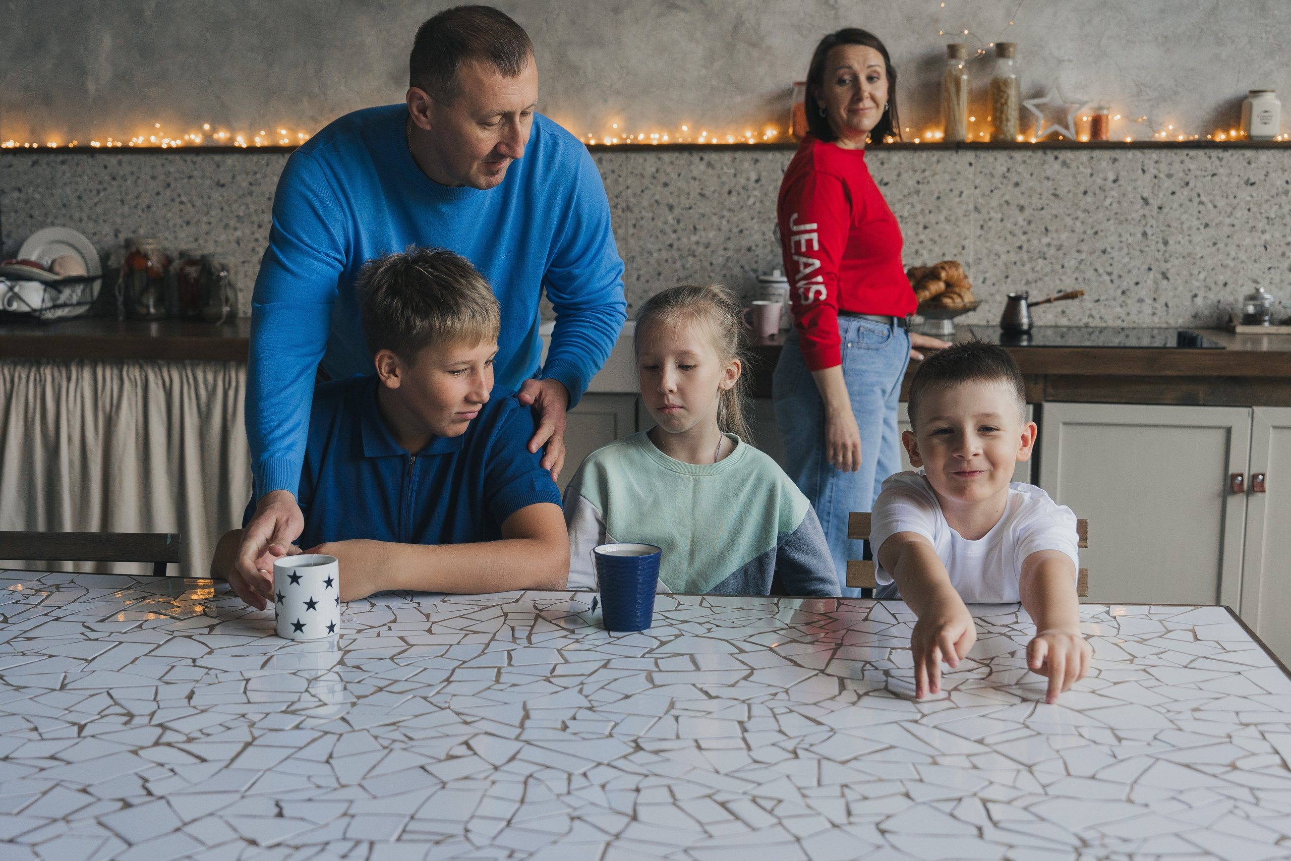 Семейная фотосессия. Студия Чувство, зал Кухня. Семейный фотограф Екатеринбург Татьяна Девятых