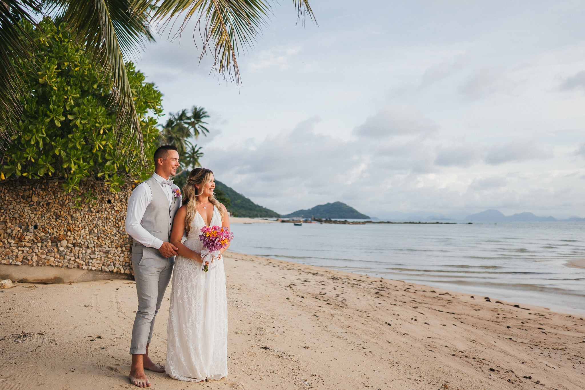 Andrew and Ashley 15.04.2025. Mariage à Koh Samui, en Thaïlande. Whatsapp: +66 94 3 650 301