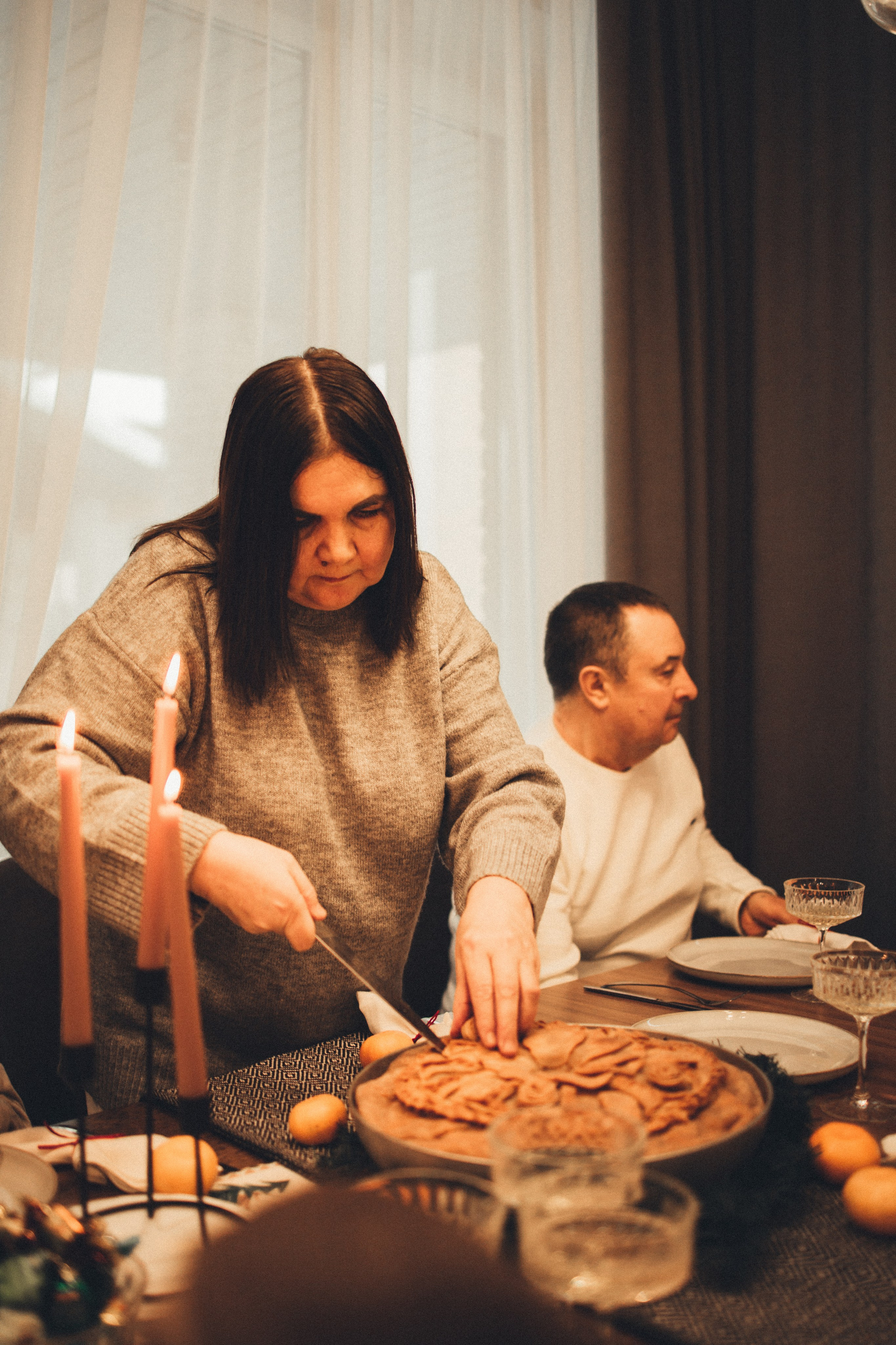 Рождественский ужин. Семейный lifestyle фотограф в Казани Ксения Верясова