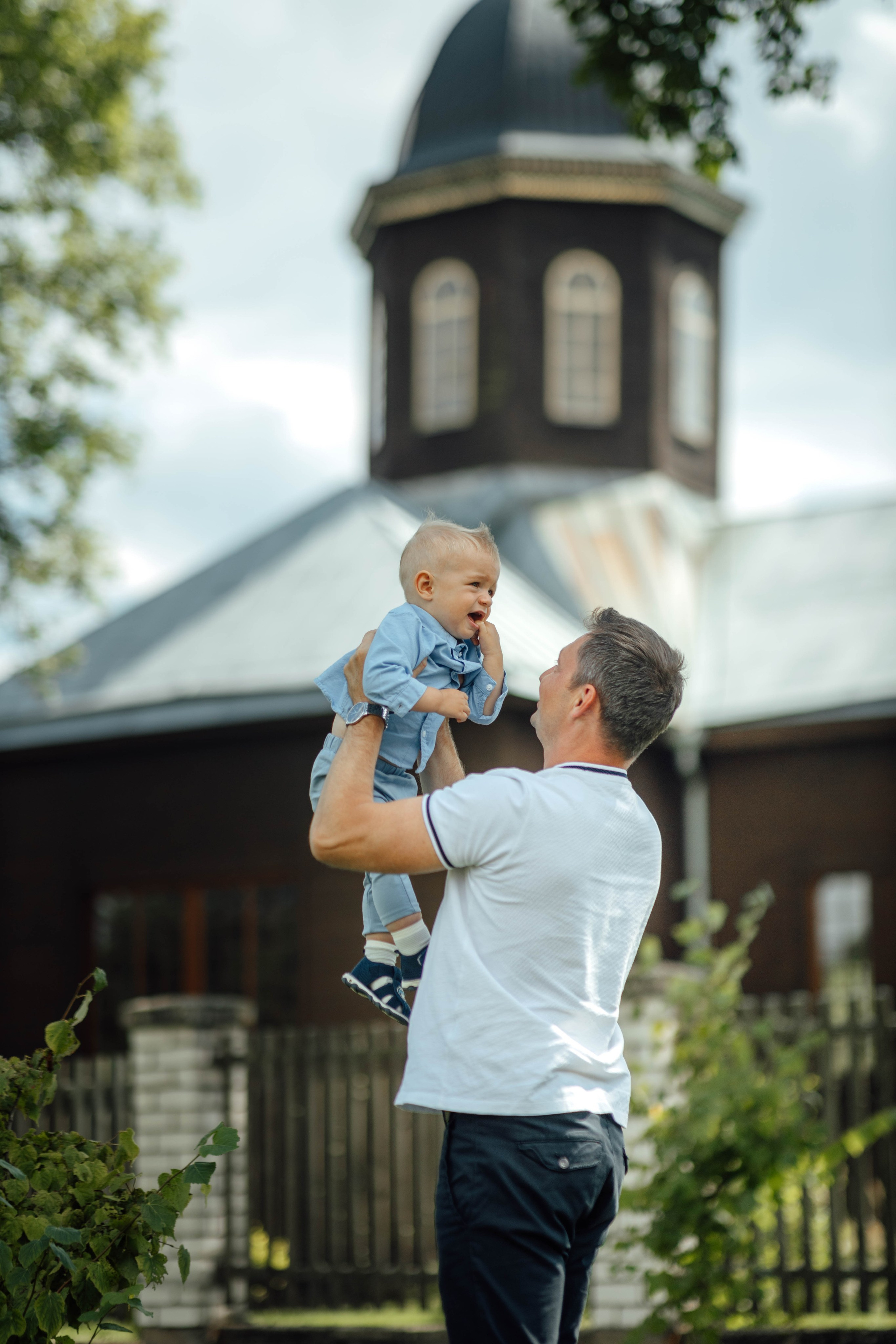 Крещение Тимофея, д. Киевец, храм Святой Троицы, август 2025