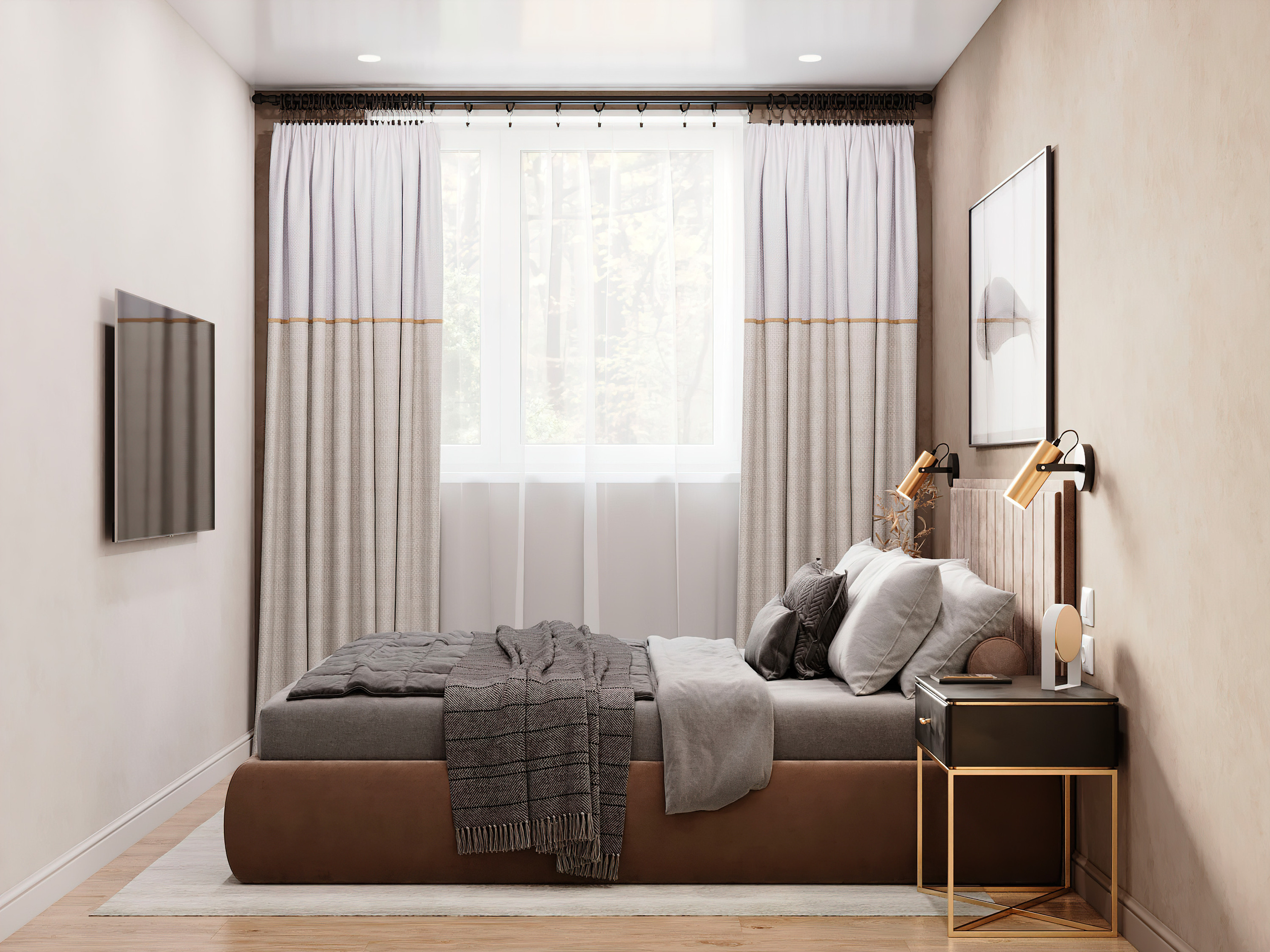 «Шоколадная» квартира. Батракова Наталья дизайнер интерьеров Санкт-Петербург Москва Архангель